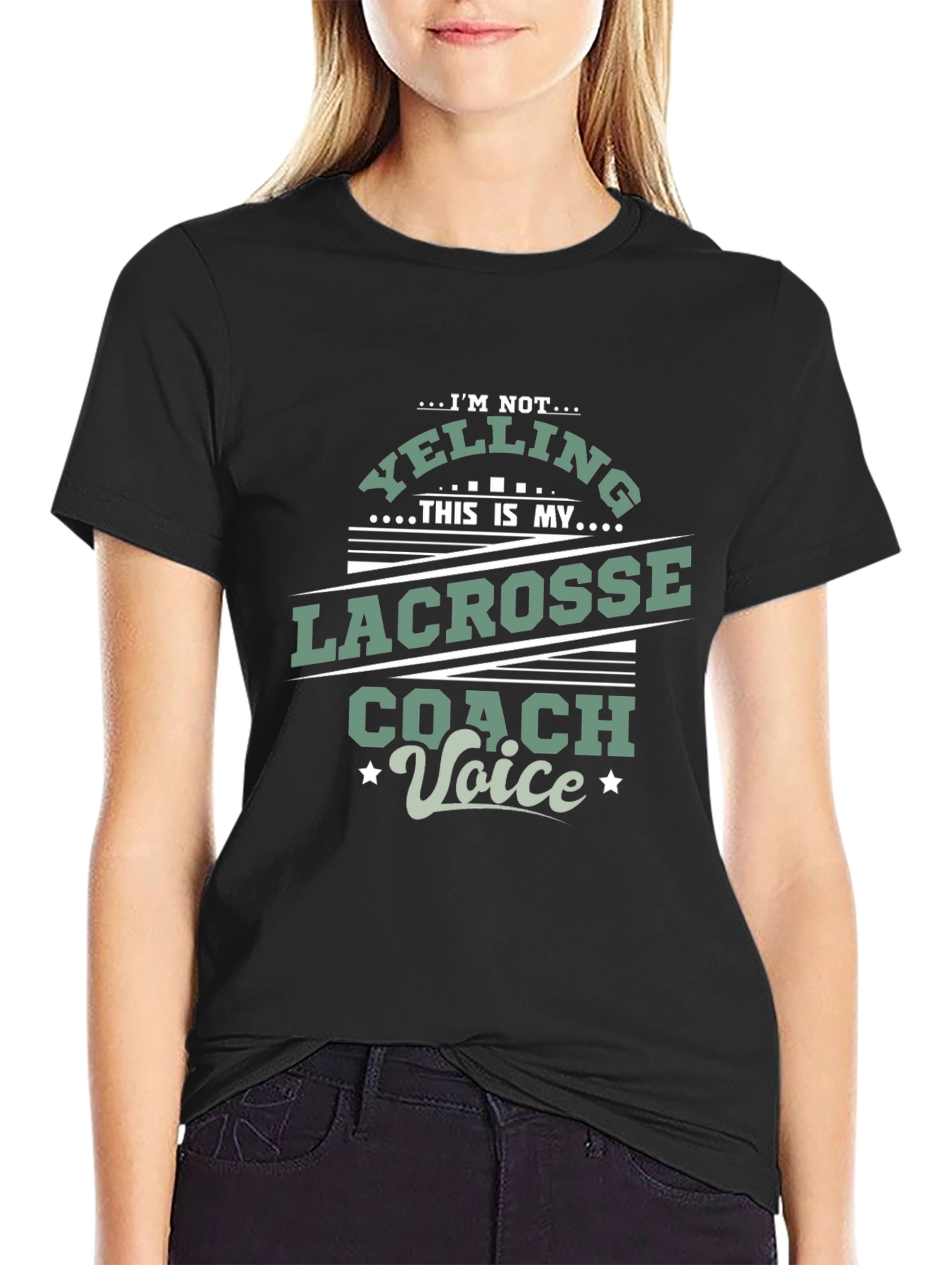 Lacrosse Coach Voice T-Shirt - Novelty Tee