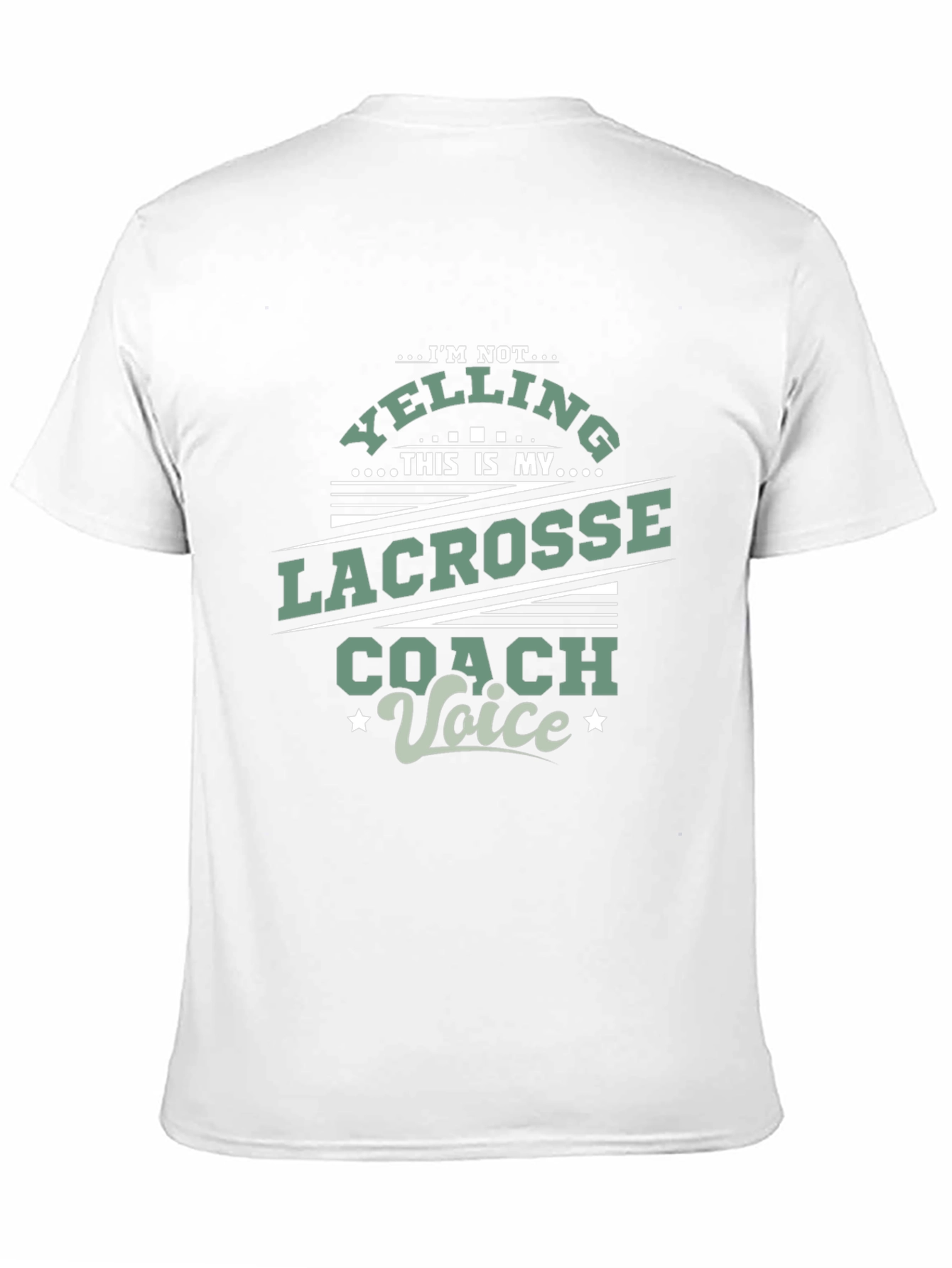 Lacrosse Coach Voice T-Shirt - Novelty Tee