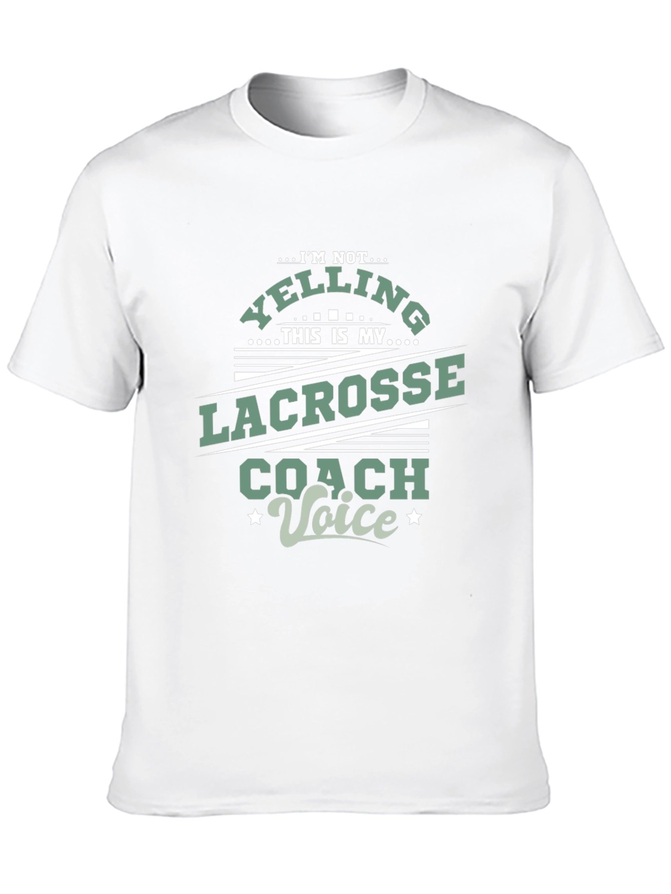 Lacrosse Coach Voice T-Shirt - Novelty Tee