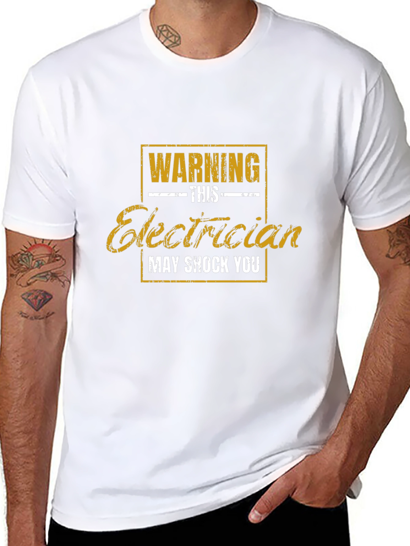 Electrician Warning T-Shirt - May Shock You!