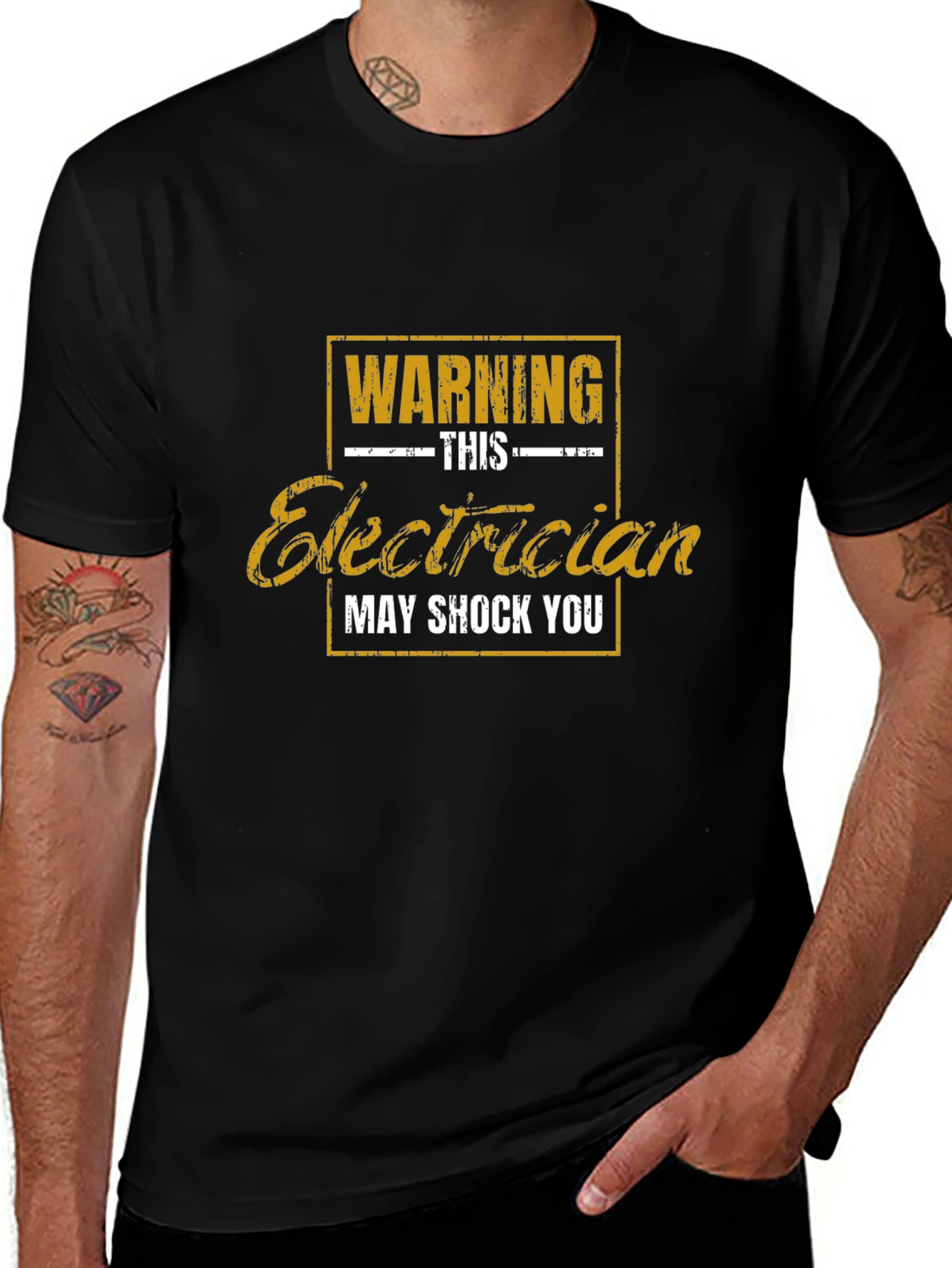 Electrician Warning T-Shirt - May Shock You!