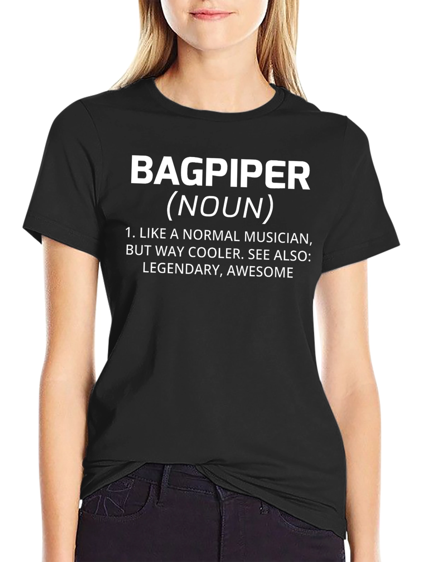 Bagpiper Definition T-Shirt: Cool Musician Tee