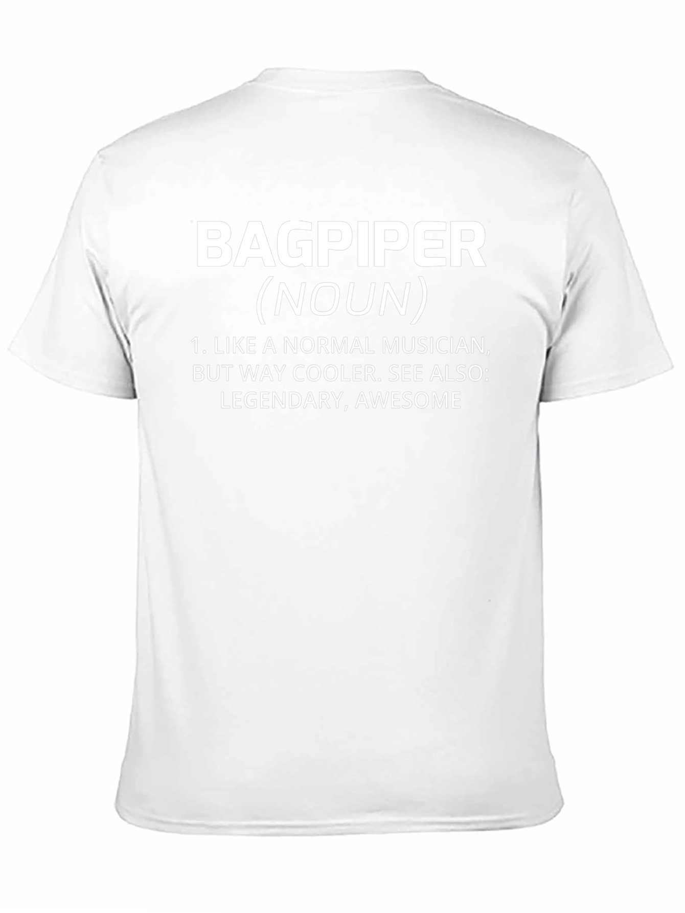 Bagpiper Definition T-Shirt: Cool Musician Tee