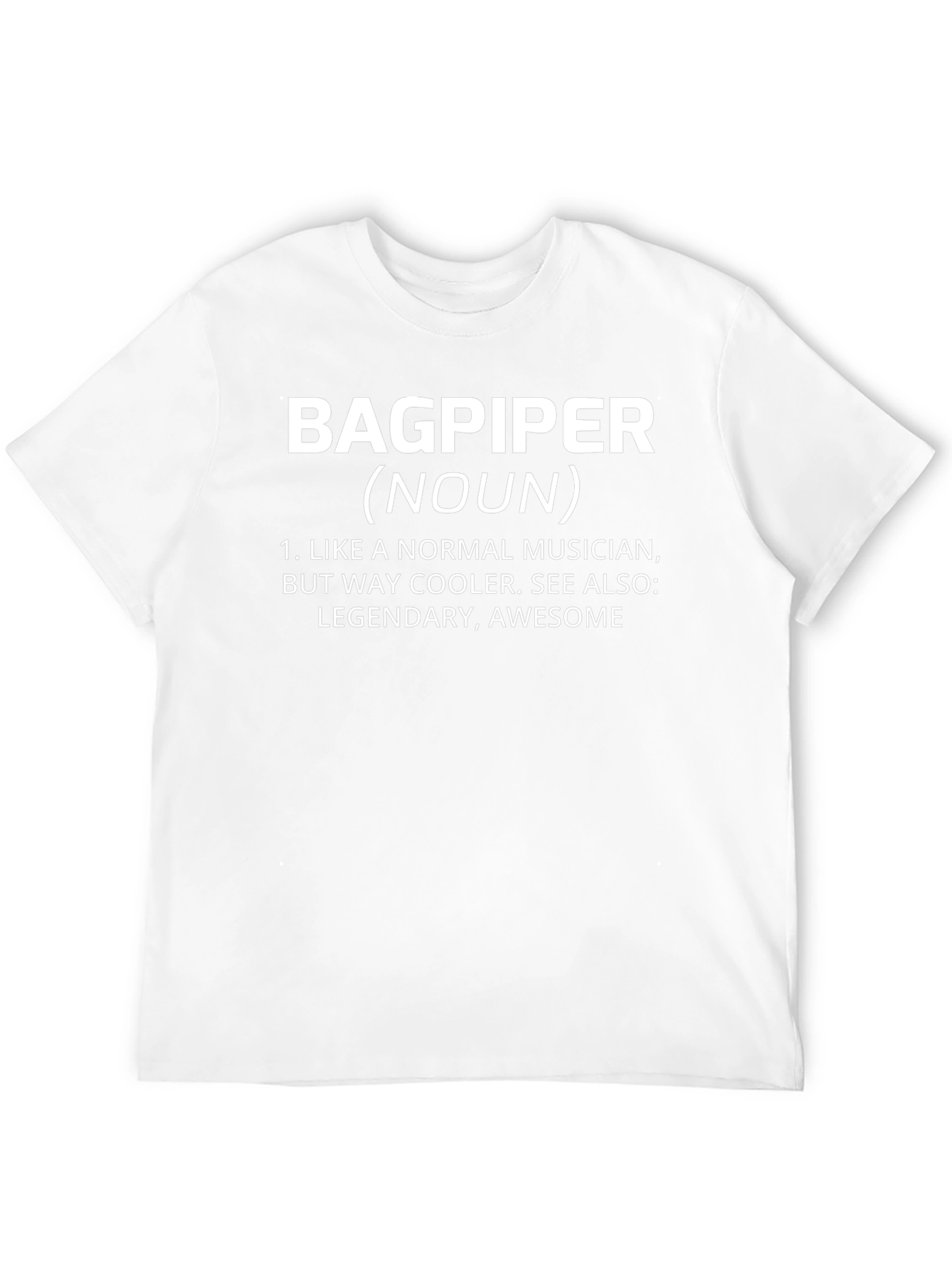 Bagpiper Definition T-Shirt: Cool Musician Tee