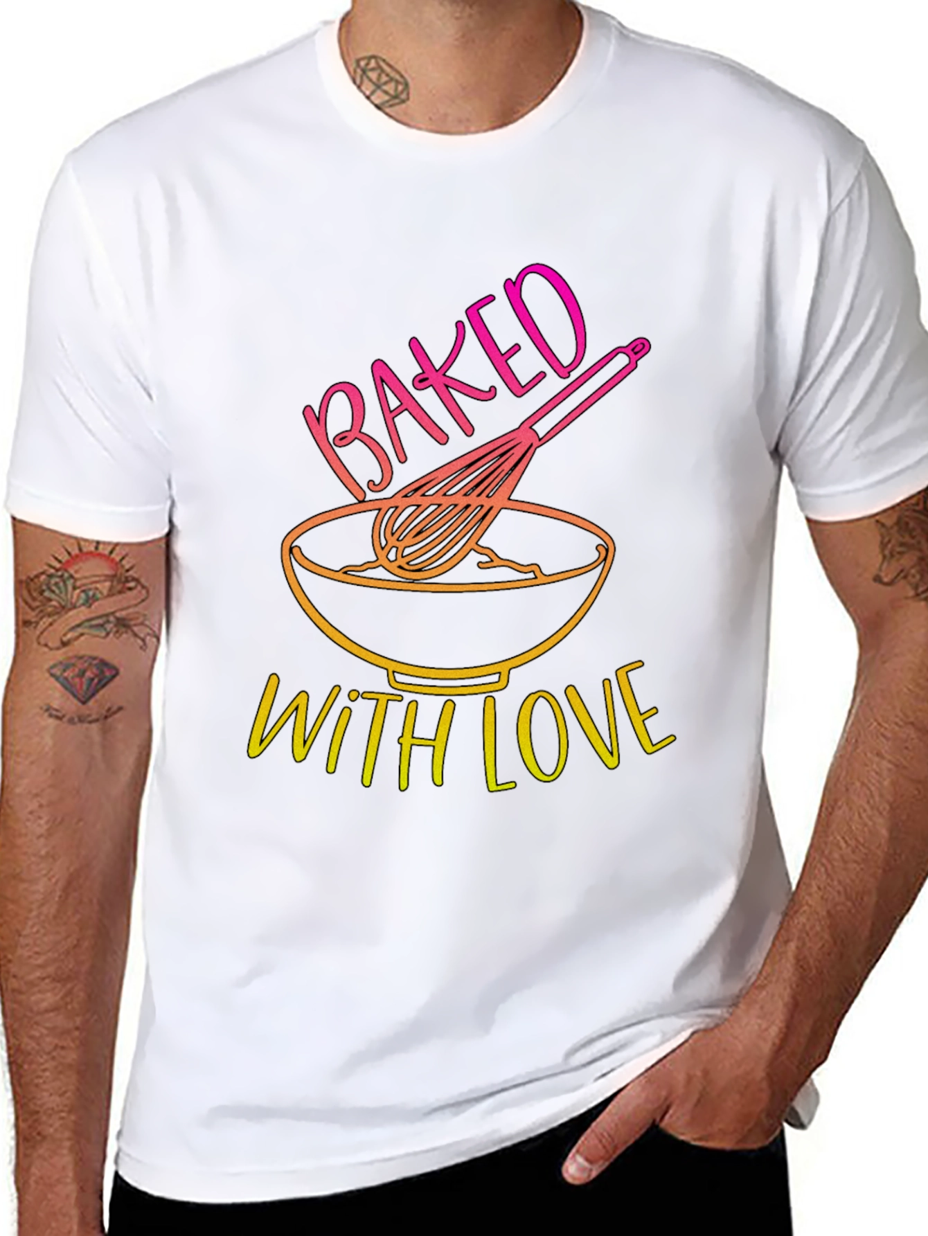 Baked With Love T-Shirt - Kitchen & Baking Design
