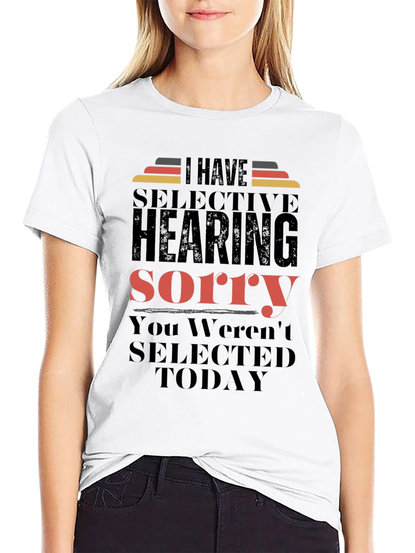 Selective Hearing T-Shirt - Funny Sarcastic Tee
