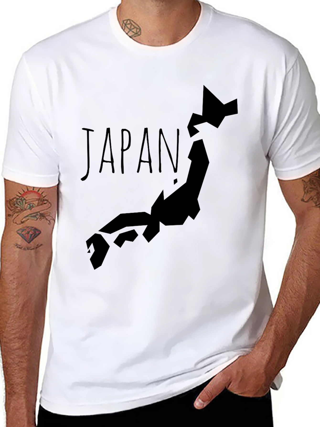 Japan Map Graphic T-Shirt