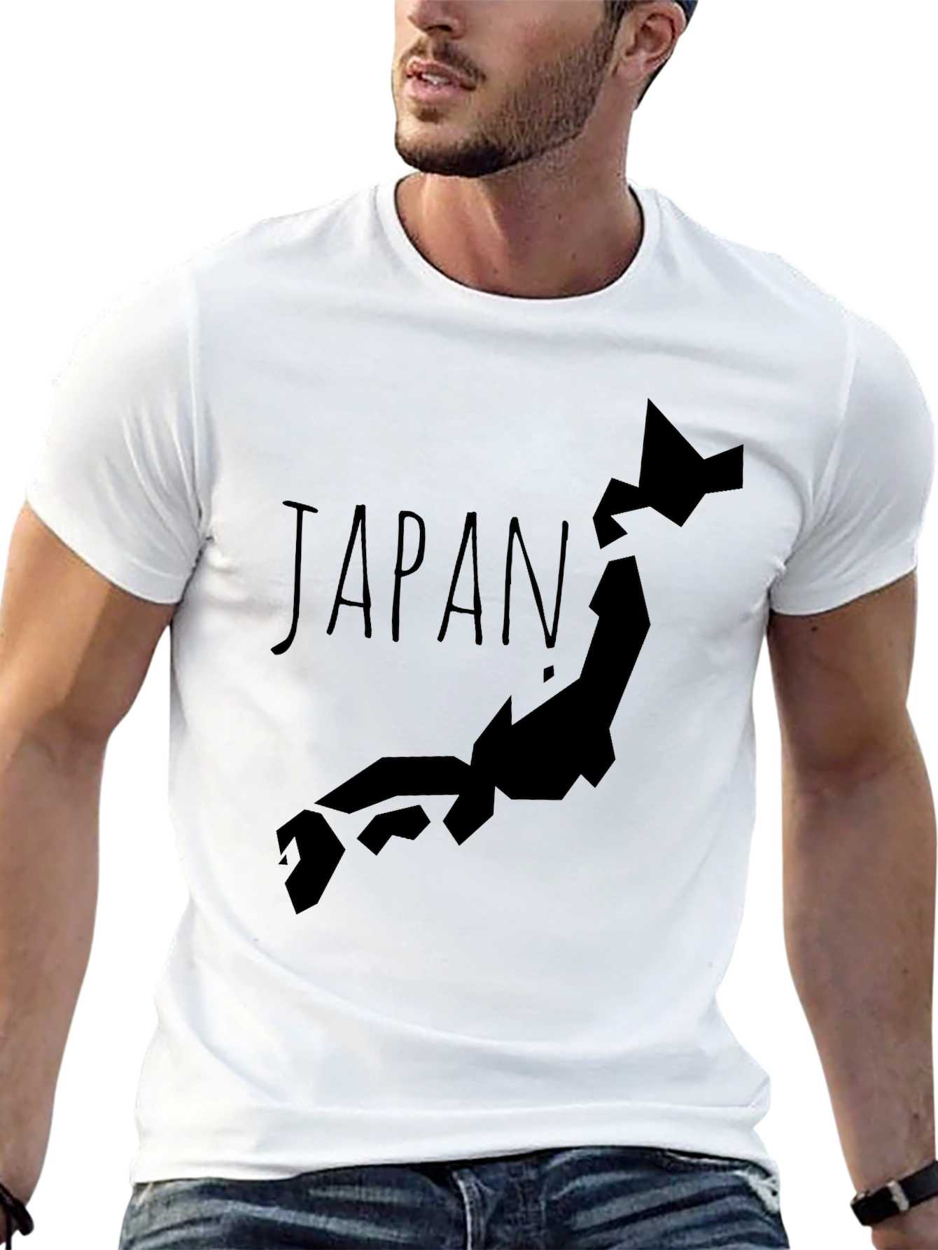Japan Map Graphic T-Shirt