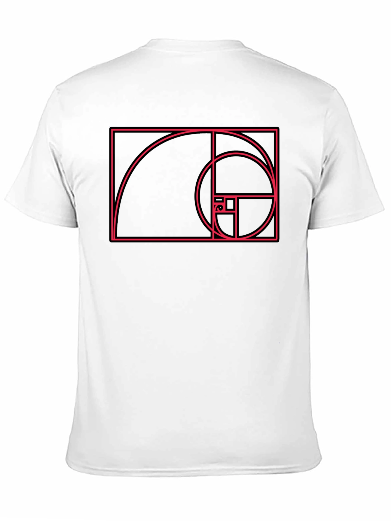 Golden Ratio Graphic Tee - Stylish Fibonacci Spiral Design