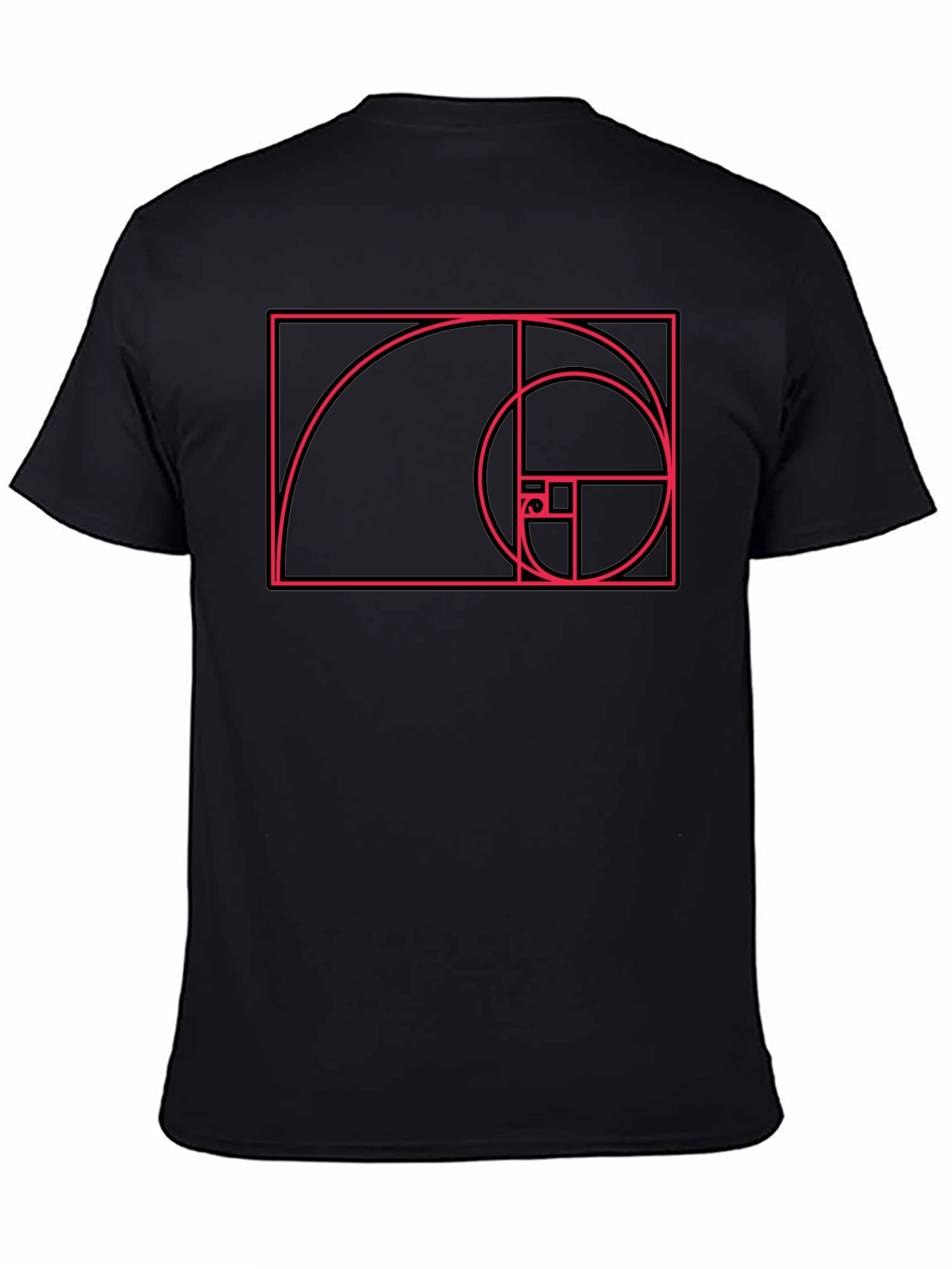 Golden Ratio Graphic Tee - Stylish Fibonacci Spiral Design
