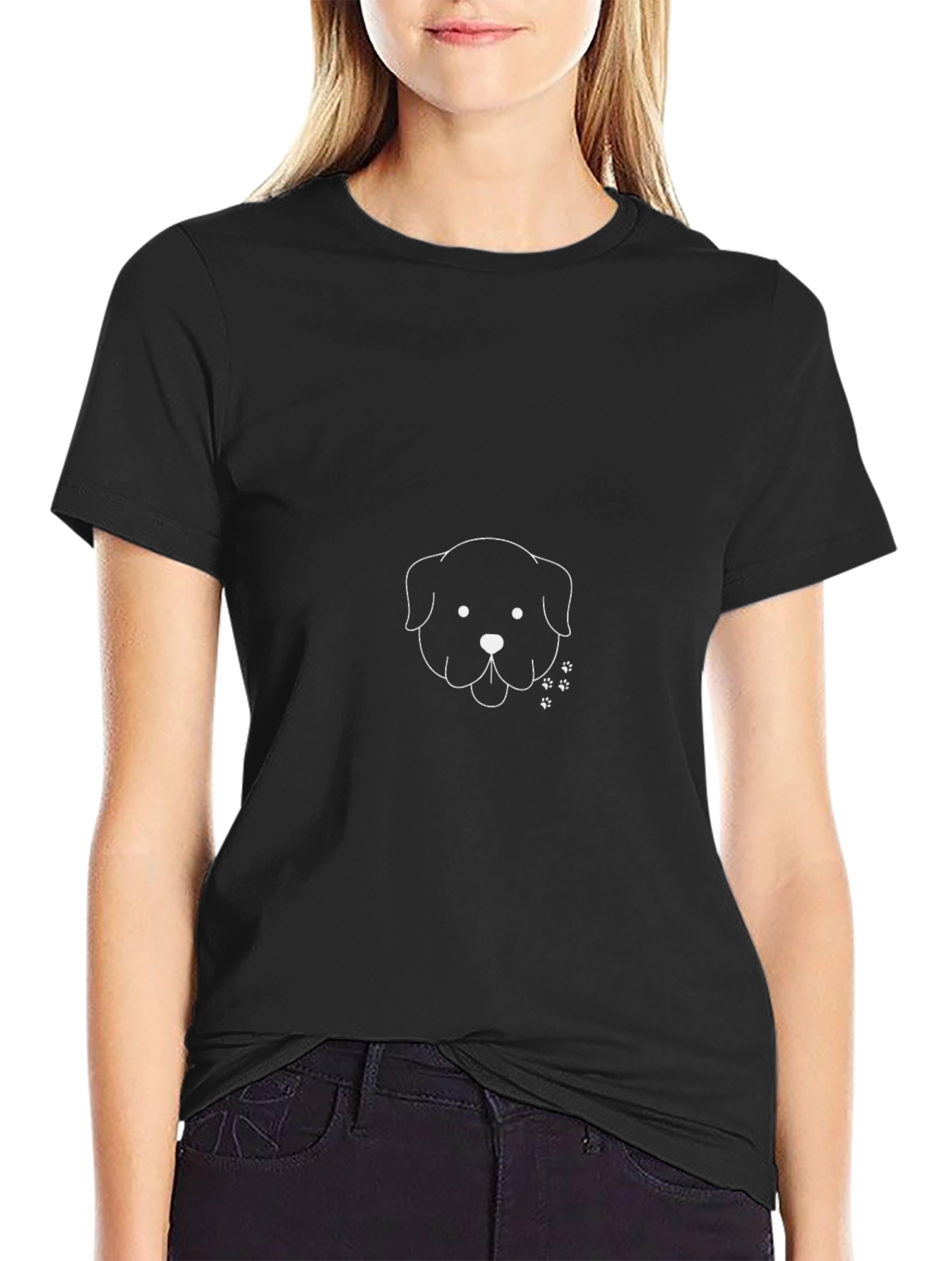 Black Dog Graphic Tee - Casual Comfort