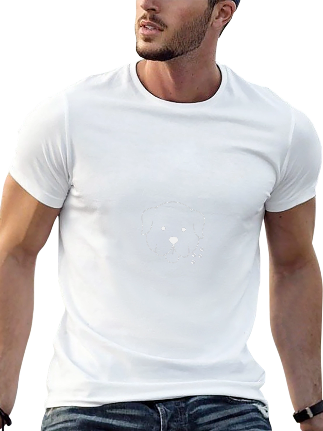 Black Dog Graphic Tee - Casual Comfort