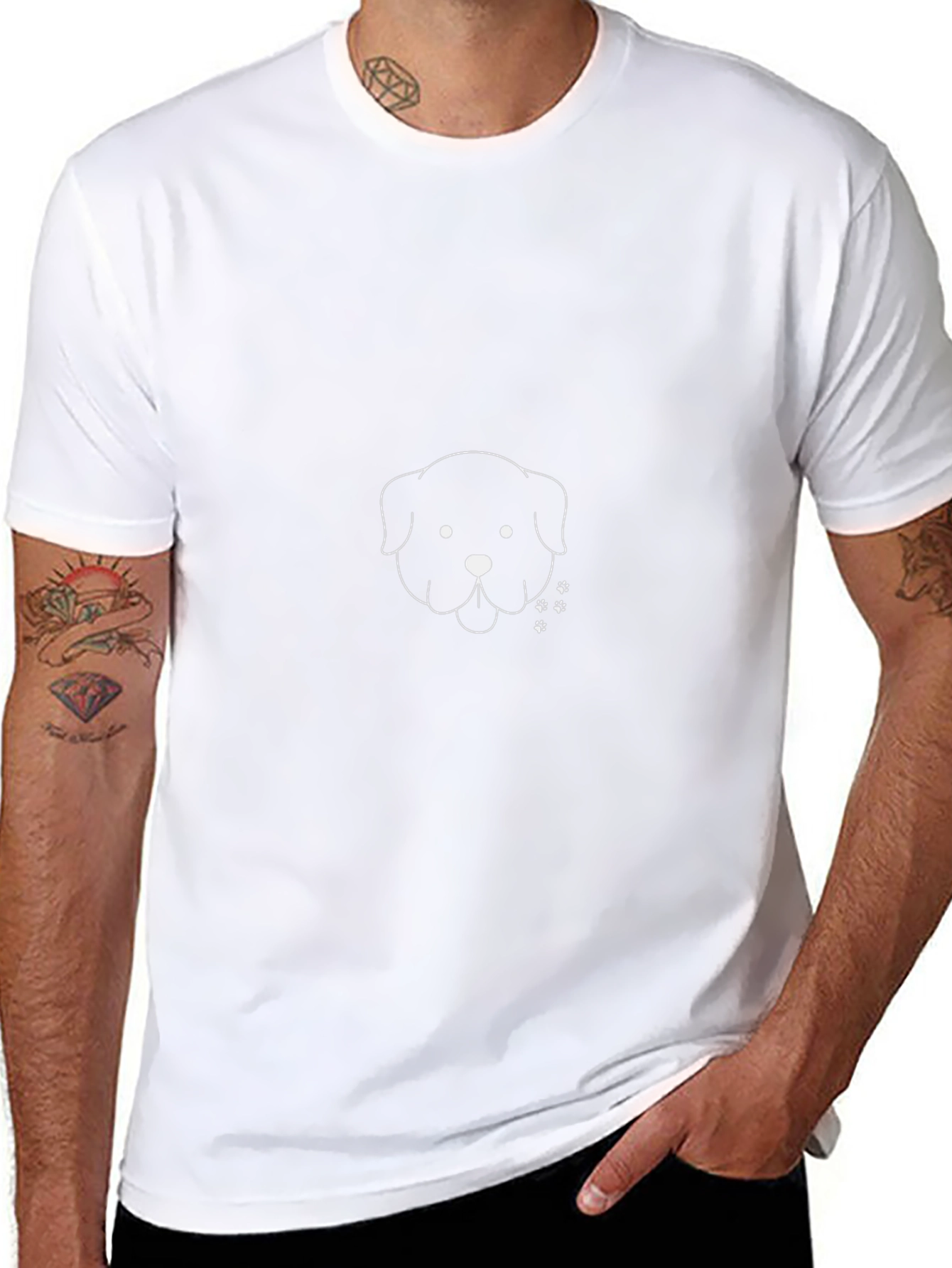 Black Dog Graphic Tee - Casual Comfort