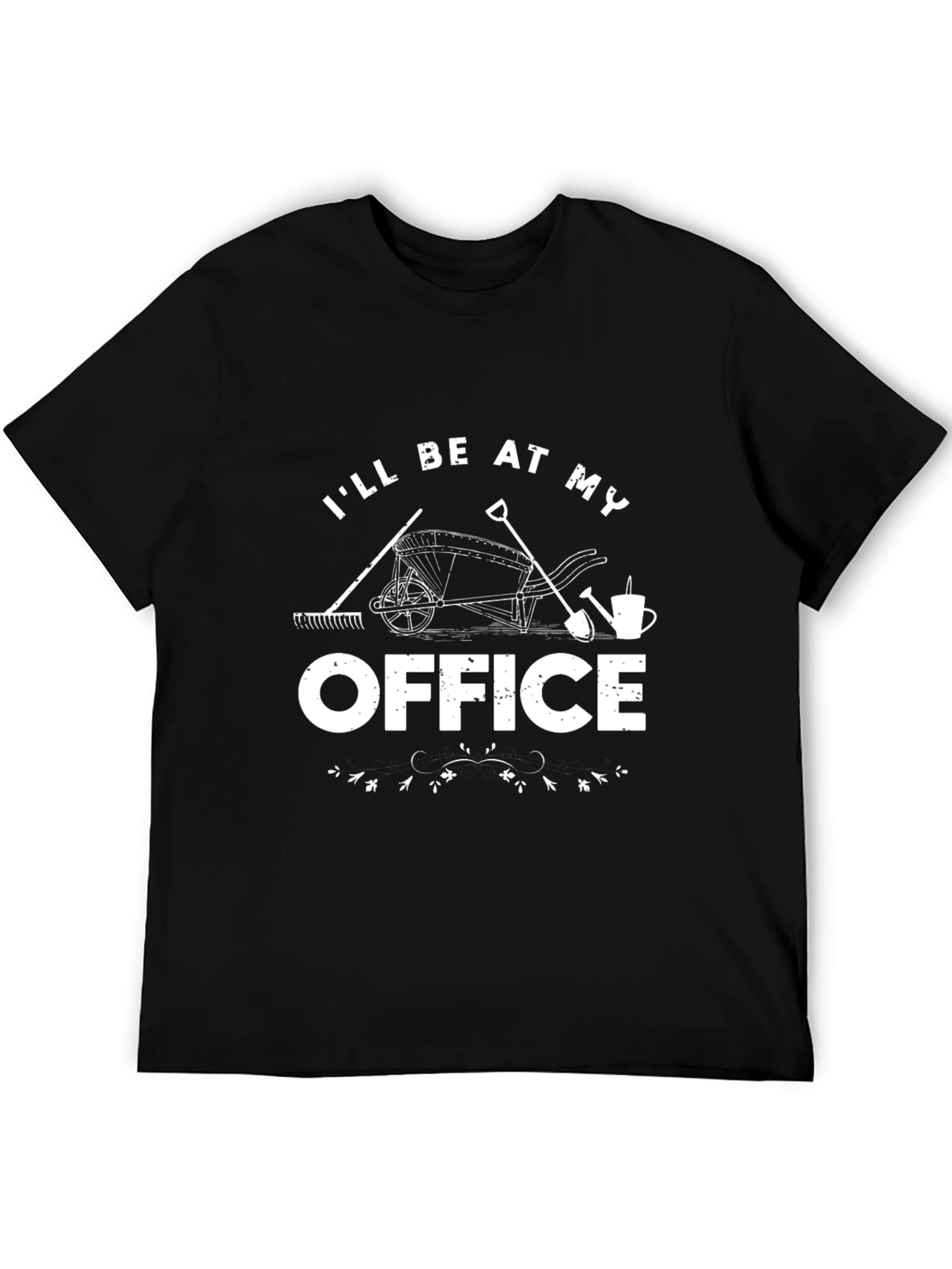 Gardeners Office T-Shirt - Black Cotton Graphic Tee