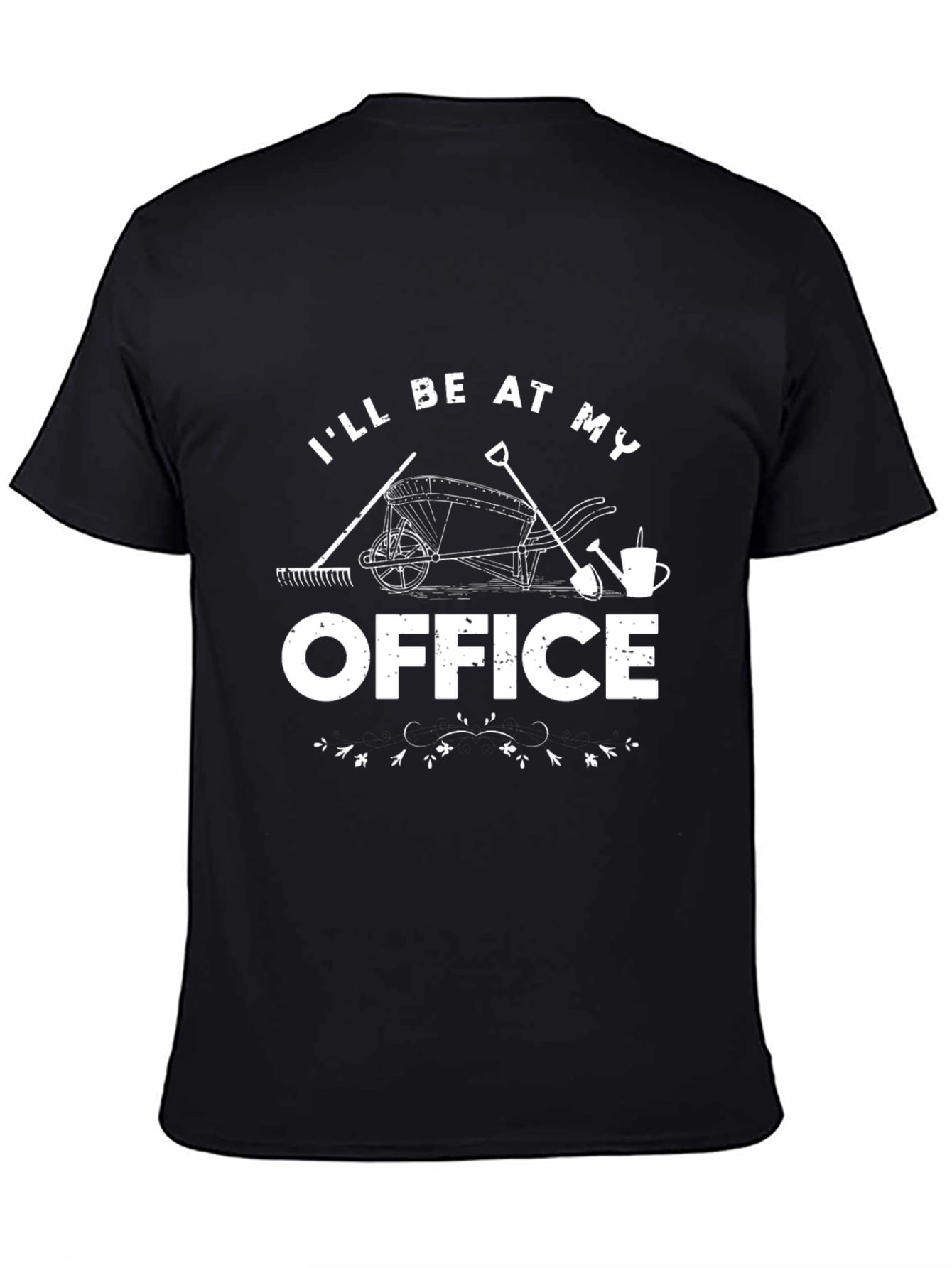 Gardeners Office T-Shirt - Black Cotton Graphic Tee