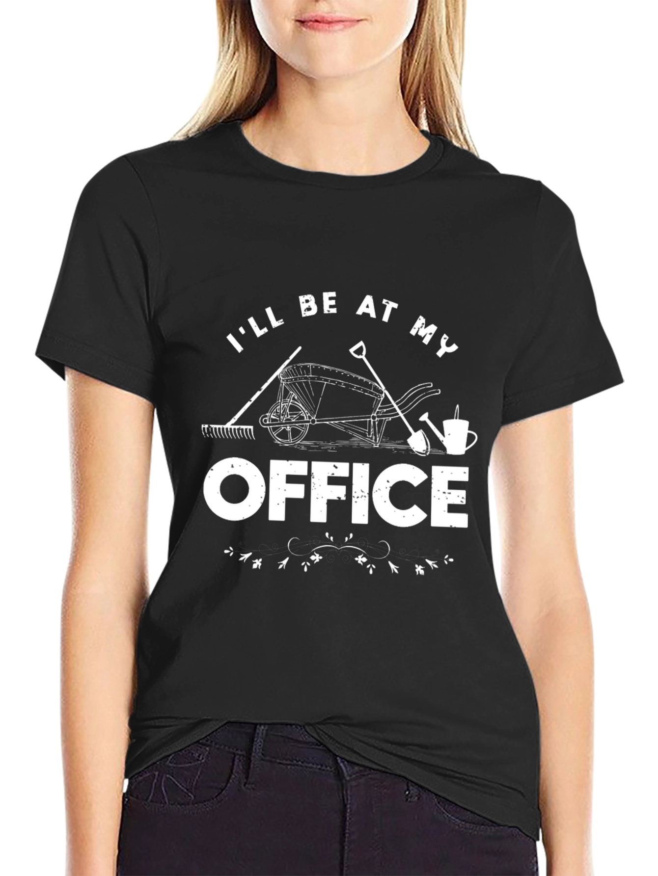 Gardeners Office T-Shirt - Black Cotton Graphic Tee