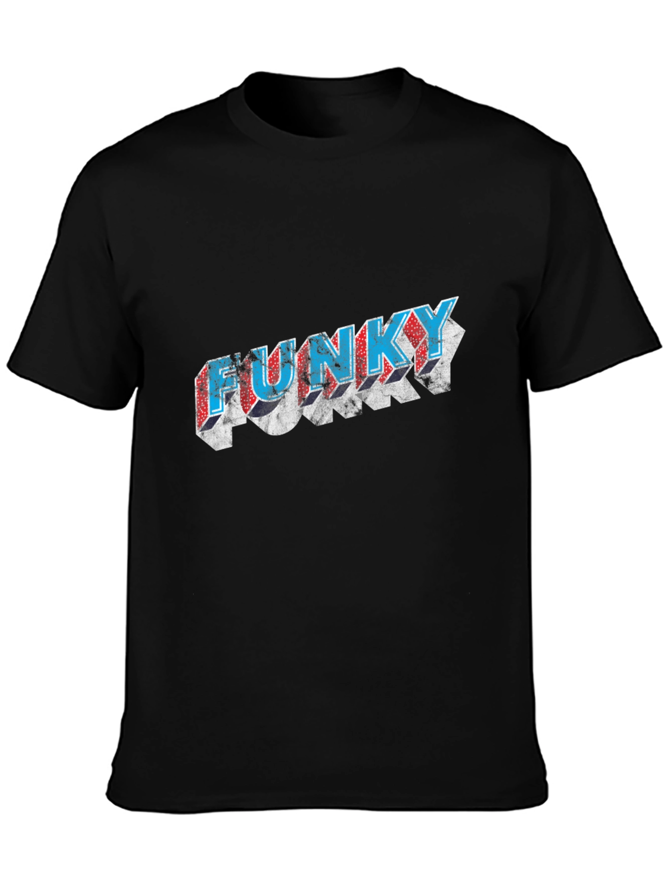 Funky Graphic Black T-Shirt - Unique Design