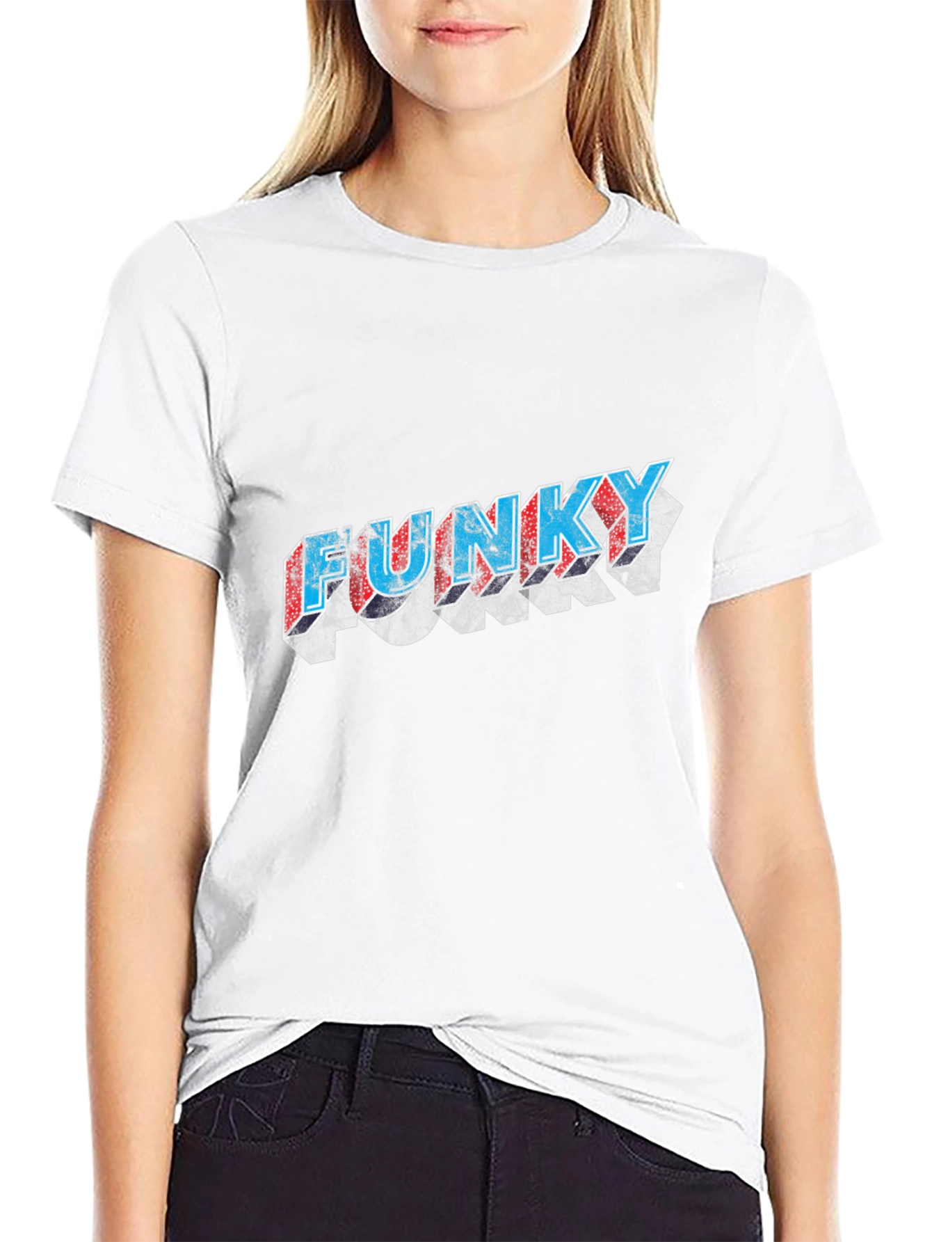 Funky Graphic Black T-Shirt - Unique Design