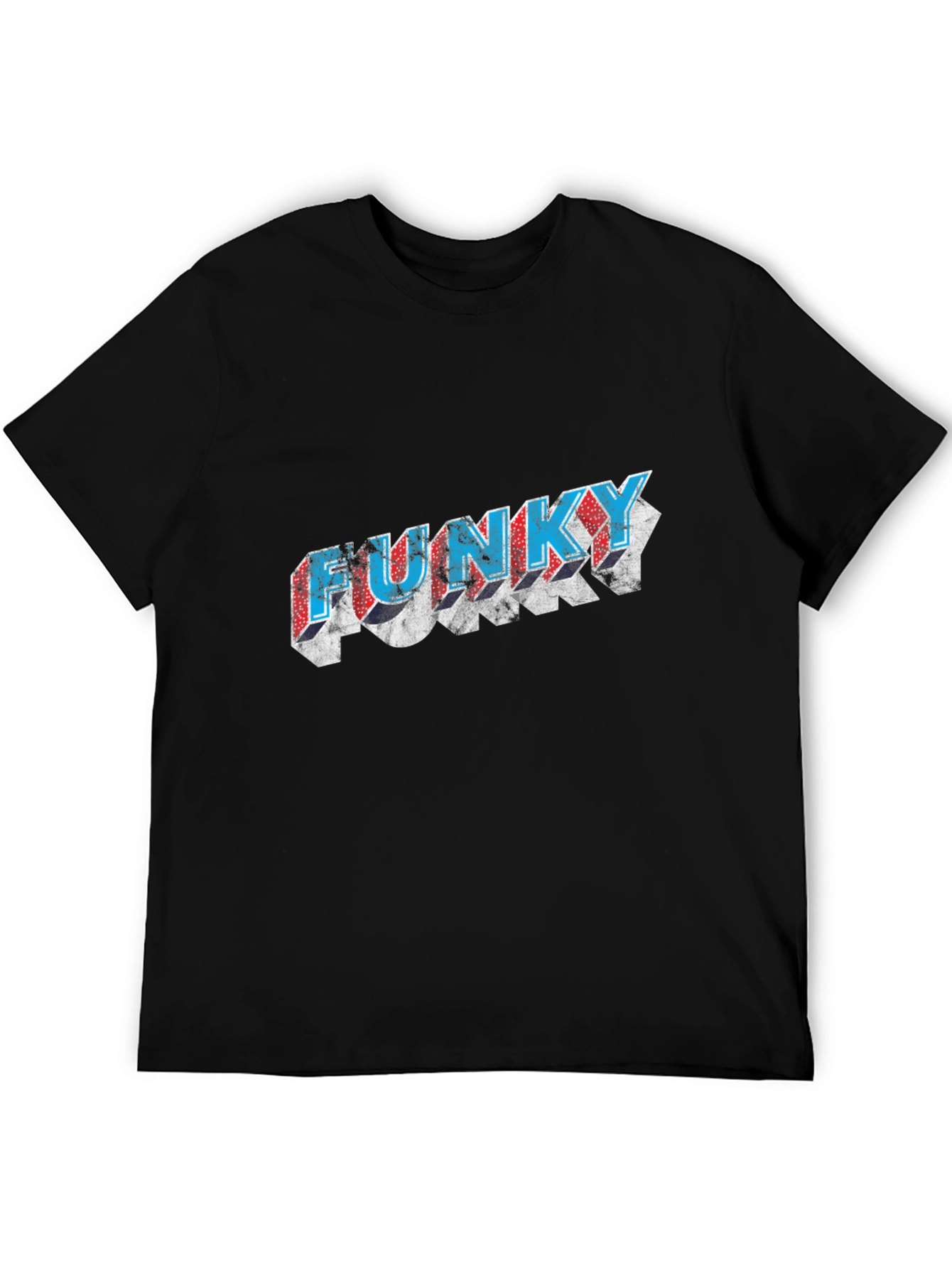 Funky Graphic Black T-Shirt - Unique Design