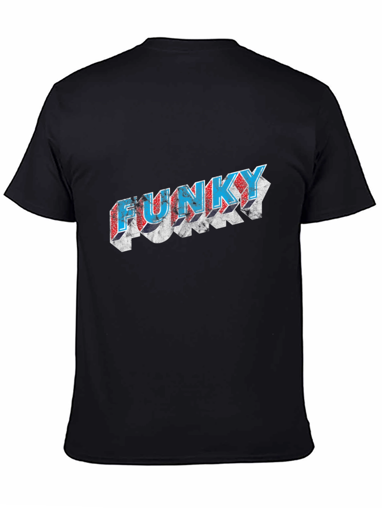 Funky Graphic Black T-Shirt - Unique Design