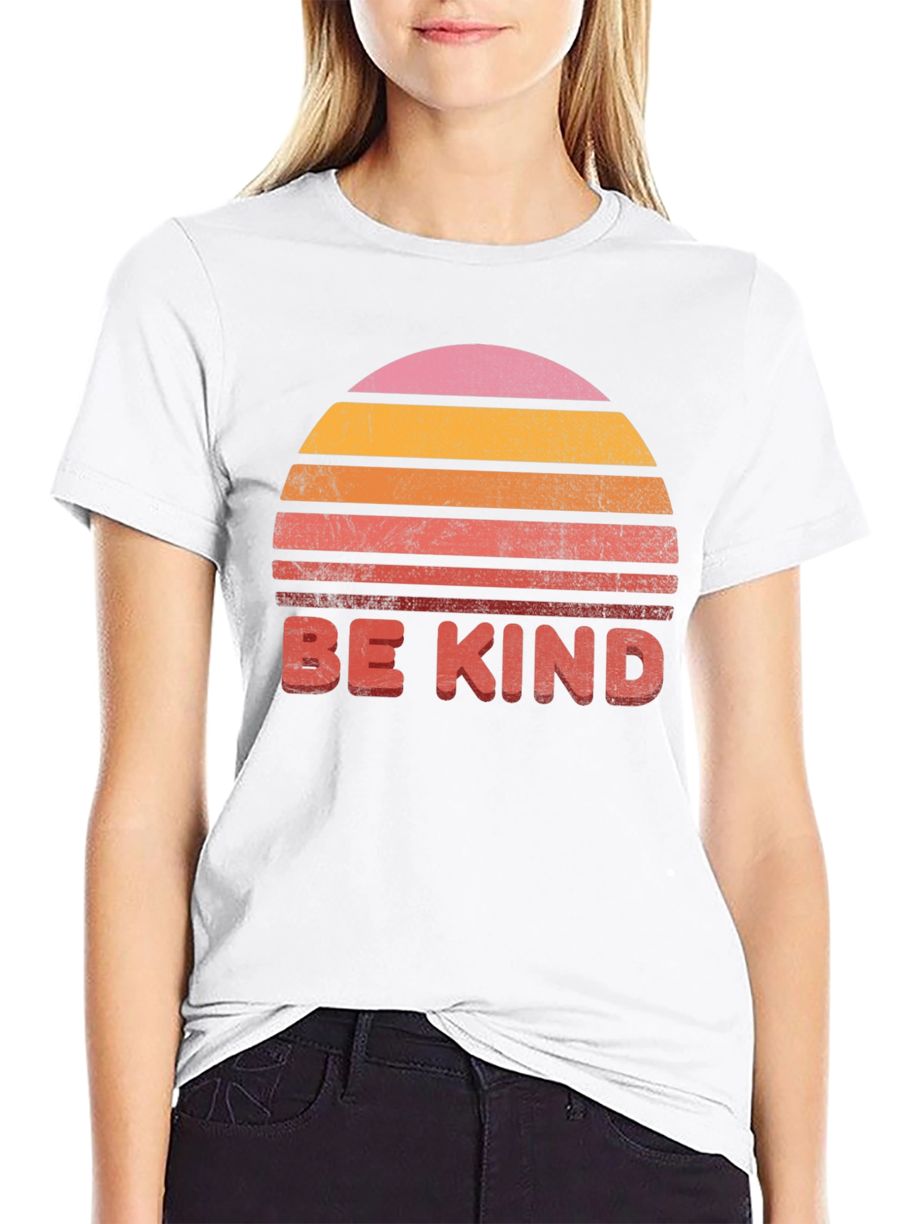 Retro Sunset Be Kind Graphic Tee