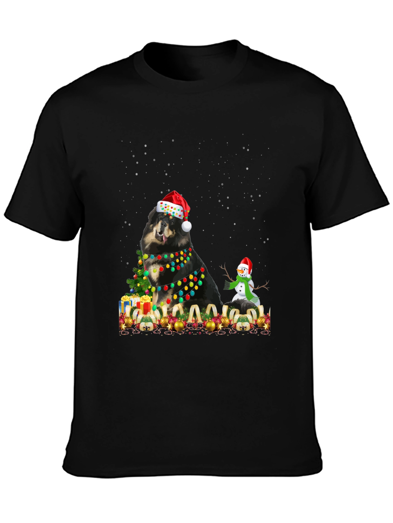 Festive Dog Christmas T-Shirt