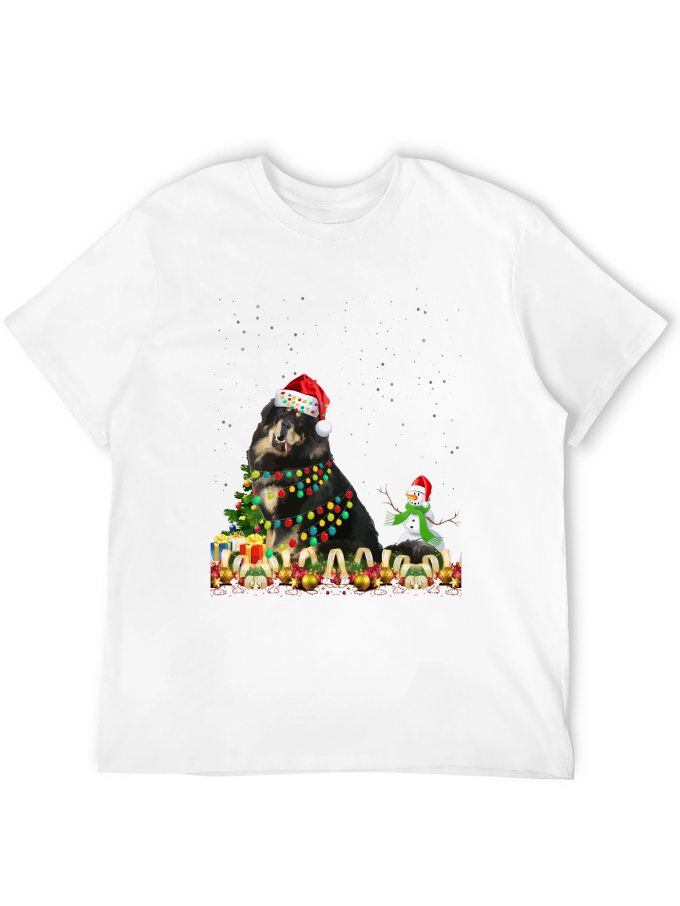 Festive Dog Christmas T-Shirt