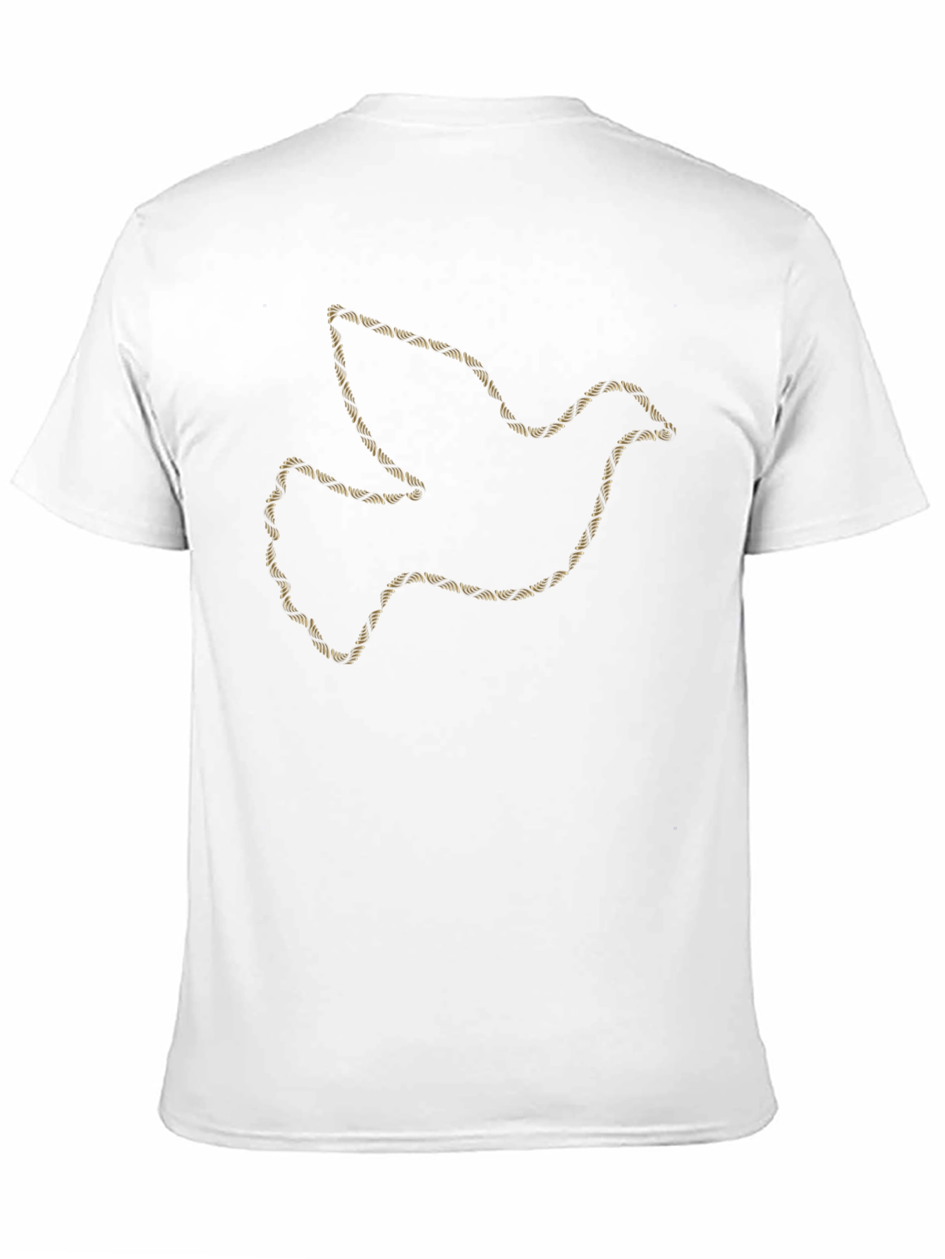 Dove Outline Graphic Print Black T-Shirt