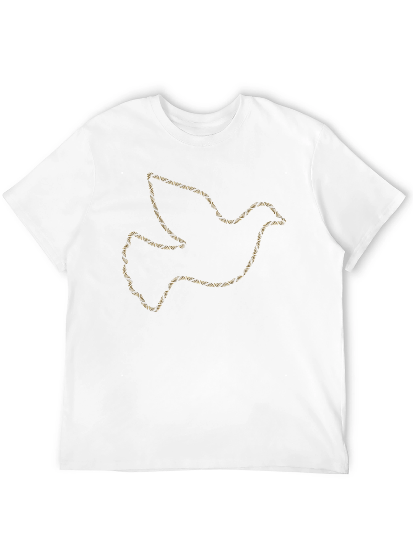 Dove Outline Graphic Print Black T-Shirt