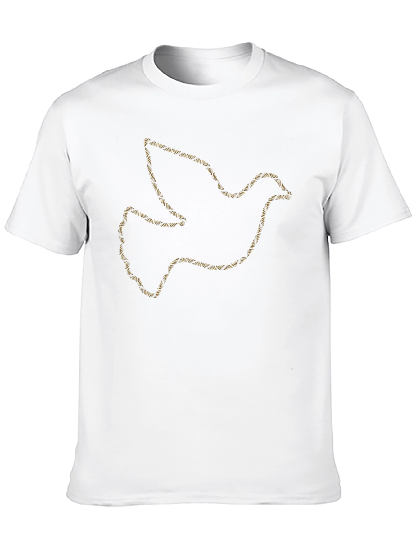 Dove Outline Graphic Print Black T-Shirt