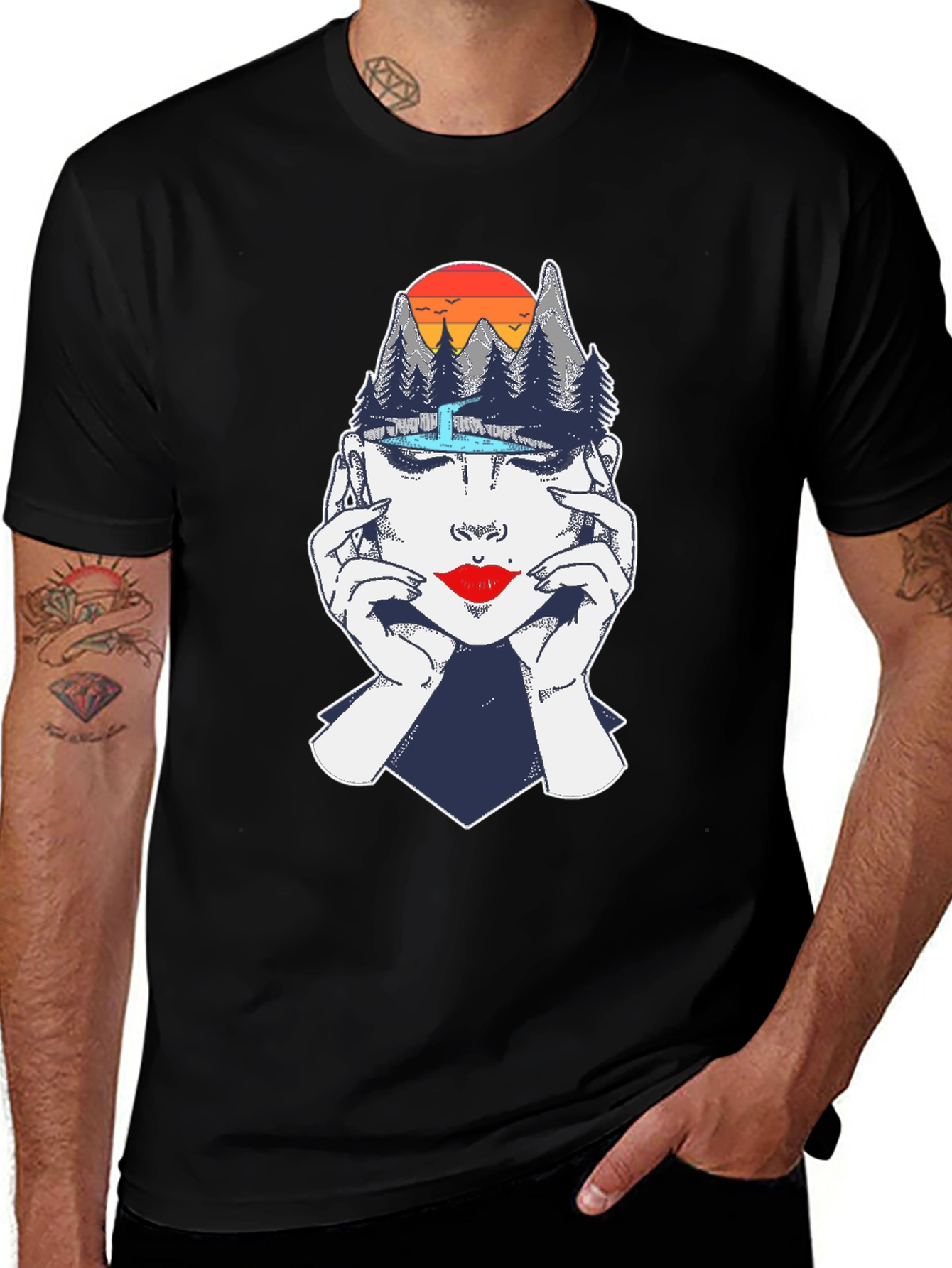 Mindscape Graphic Tee - Unisex Black T-Shirt