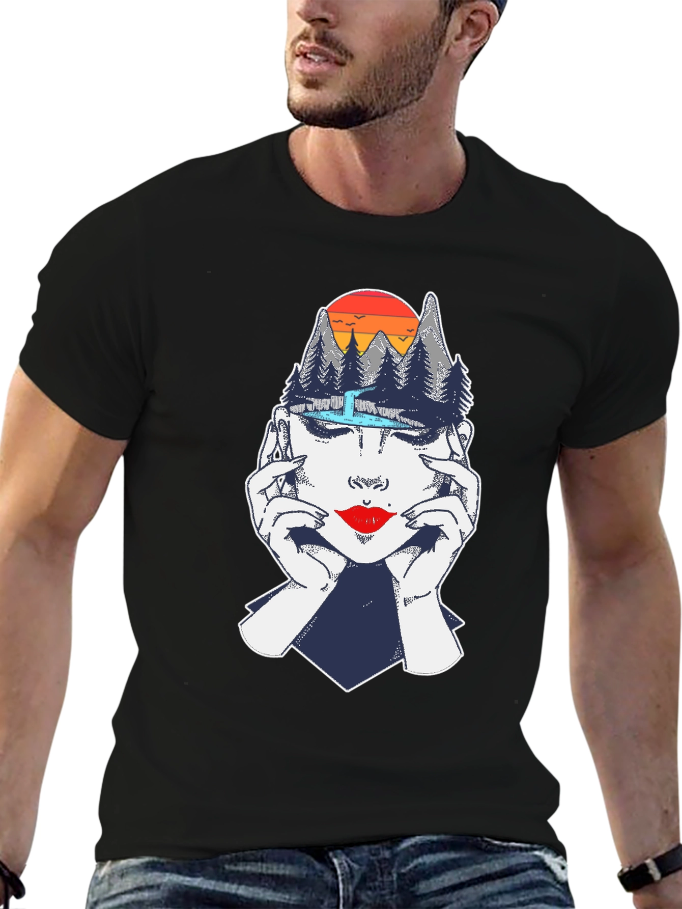 Mindscape Graphic Tee - Unisex Black T-Shirt