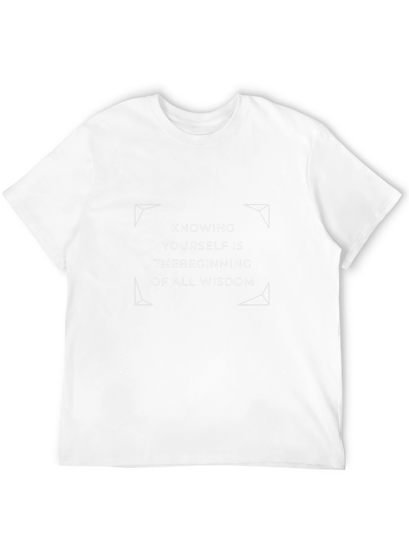 Knowing Yourself T-Shirt - Black Inspirational Quote