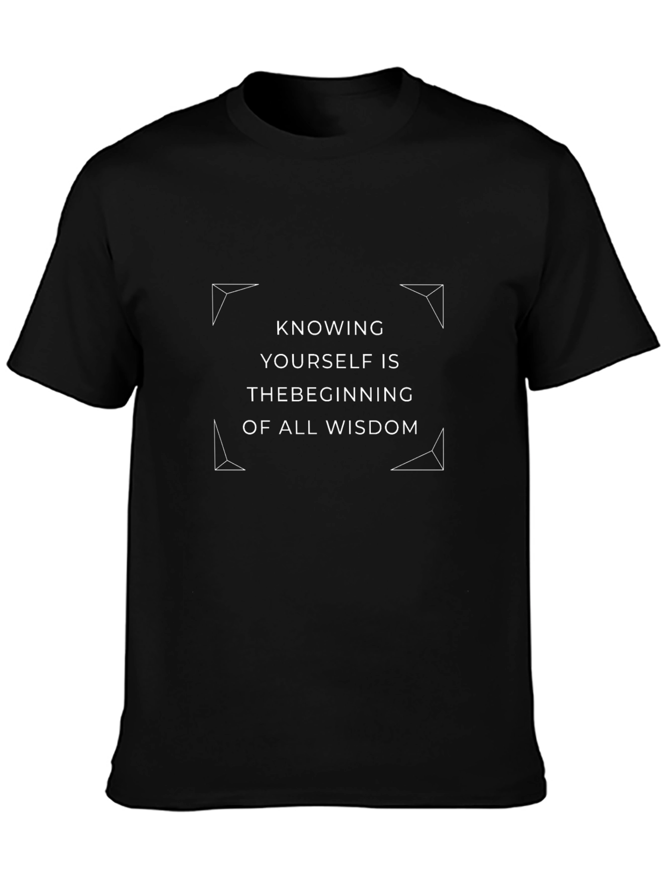 Knowing Yourself T-Shirt - Black Inspirational Quote