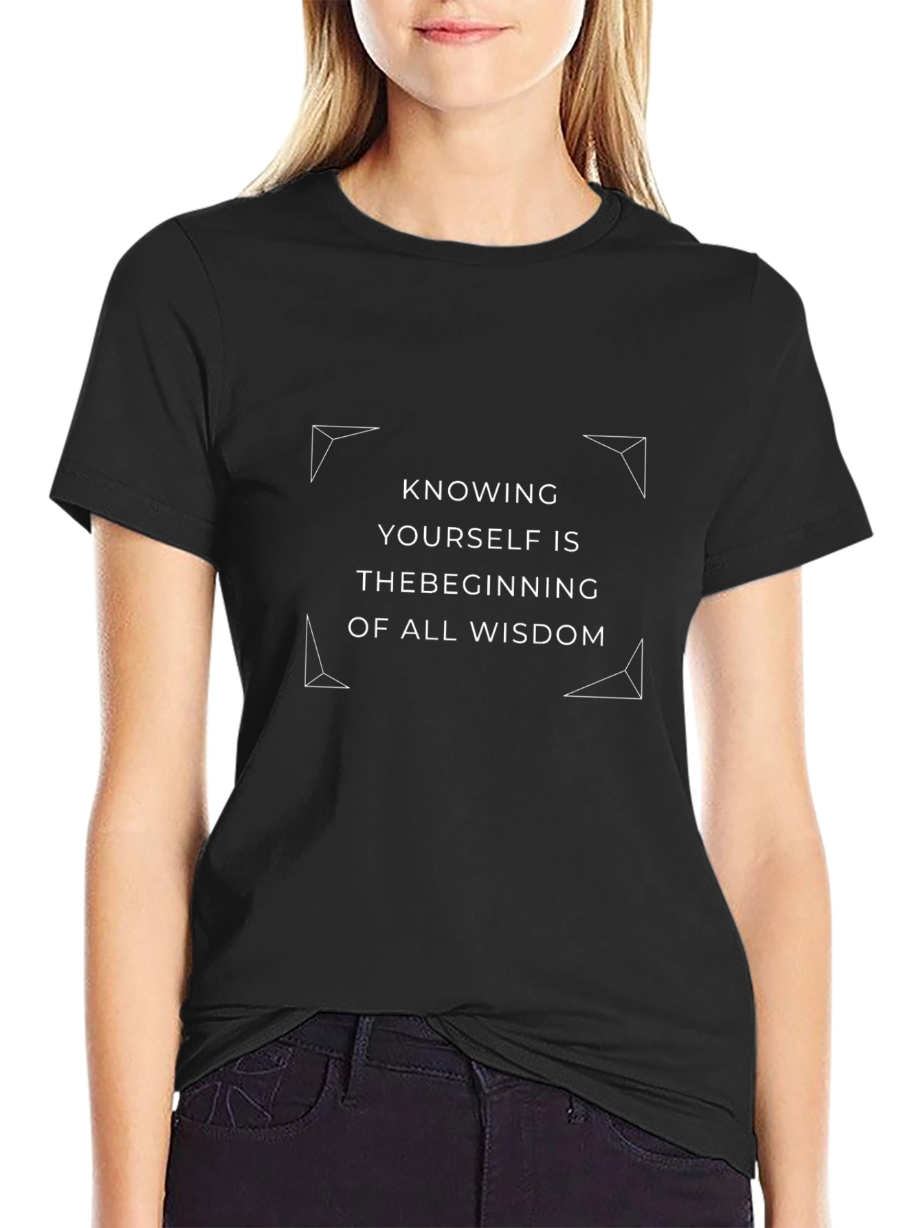 Knowing Yourself T-Shirt - Black Inspirational Quote