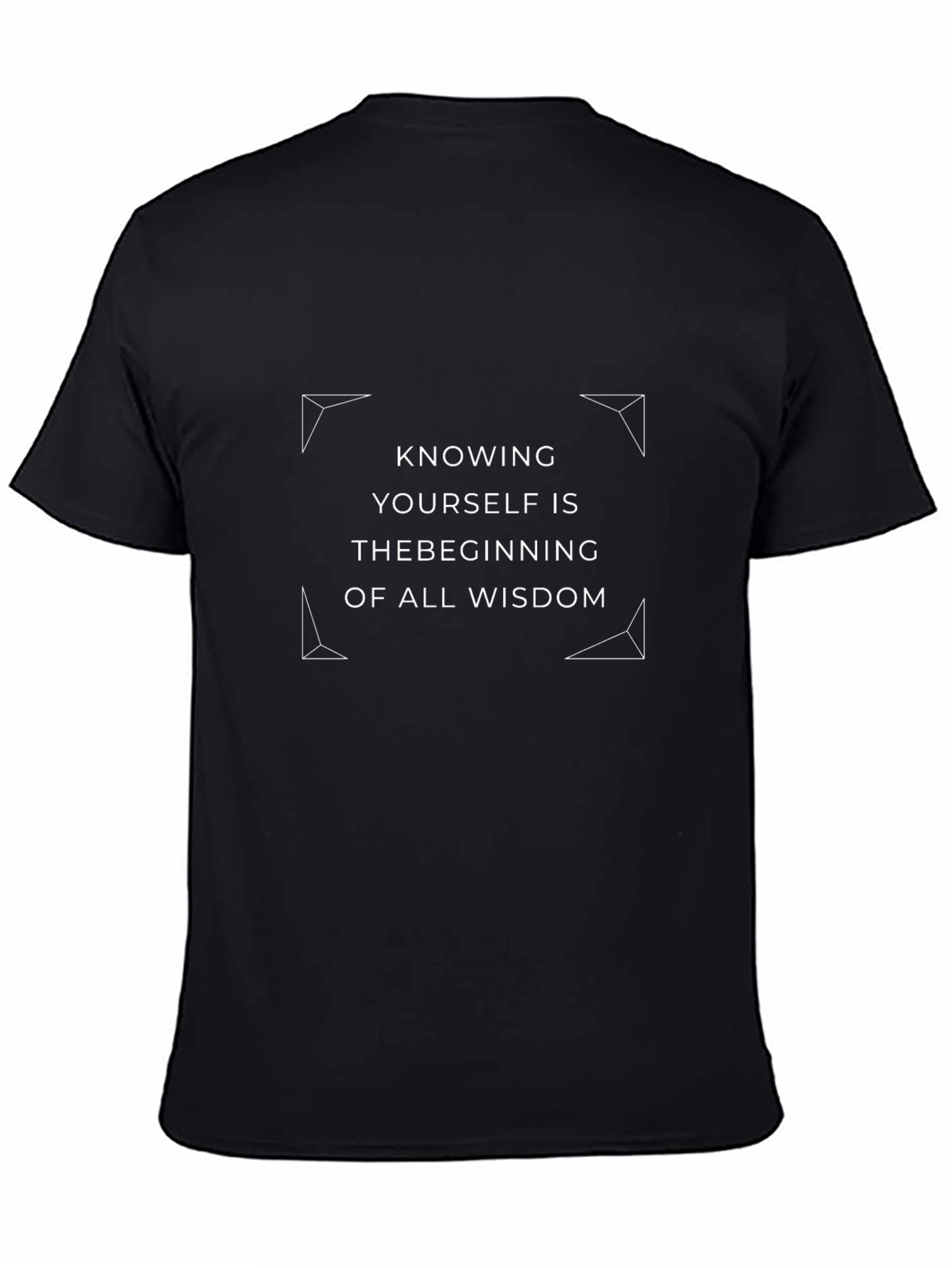Knowing Yourself T-Shirt - Black Inspirational Quote