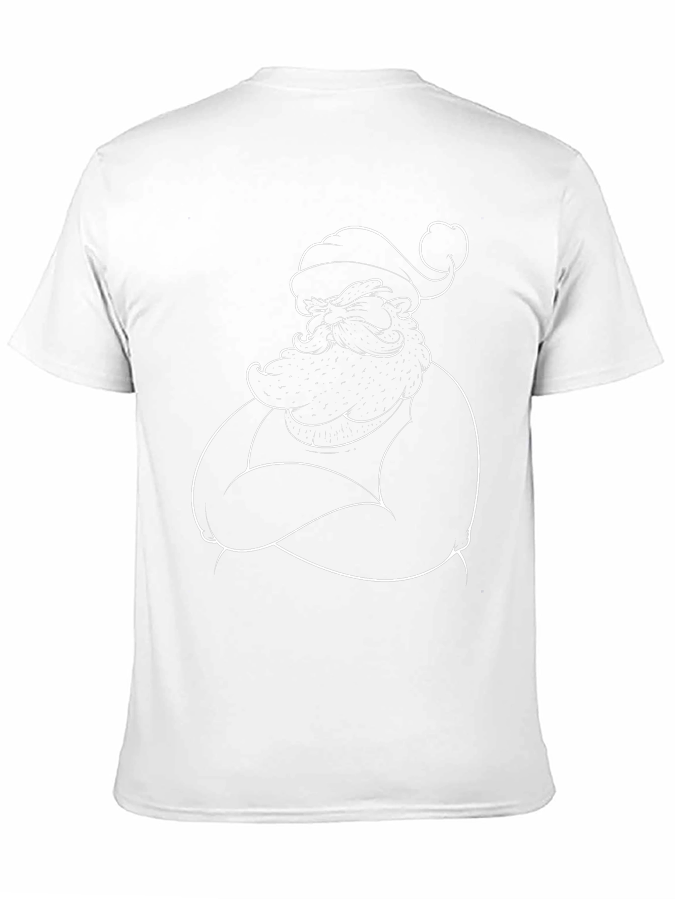 Black Santa Claus Graphic Tee - Holiday Style