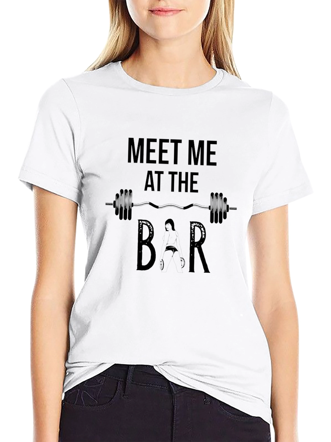 Meet Me at the Bar Black Graphic Tee