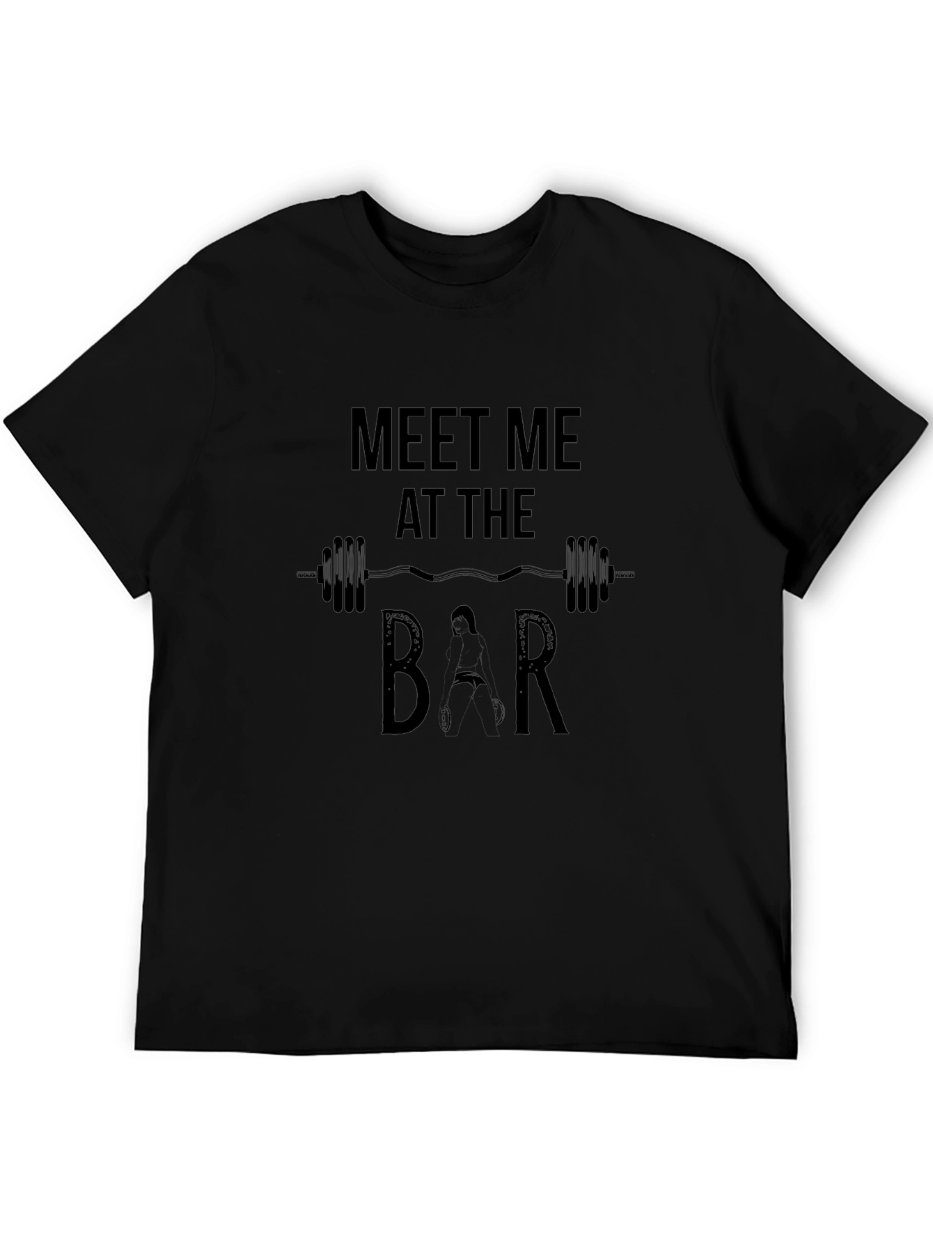 Meet Me at the Bar Black Graphic Tee