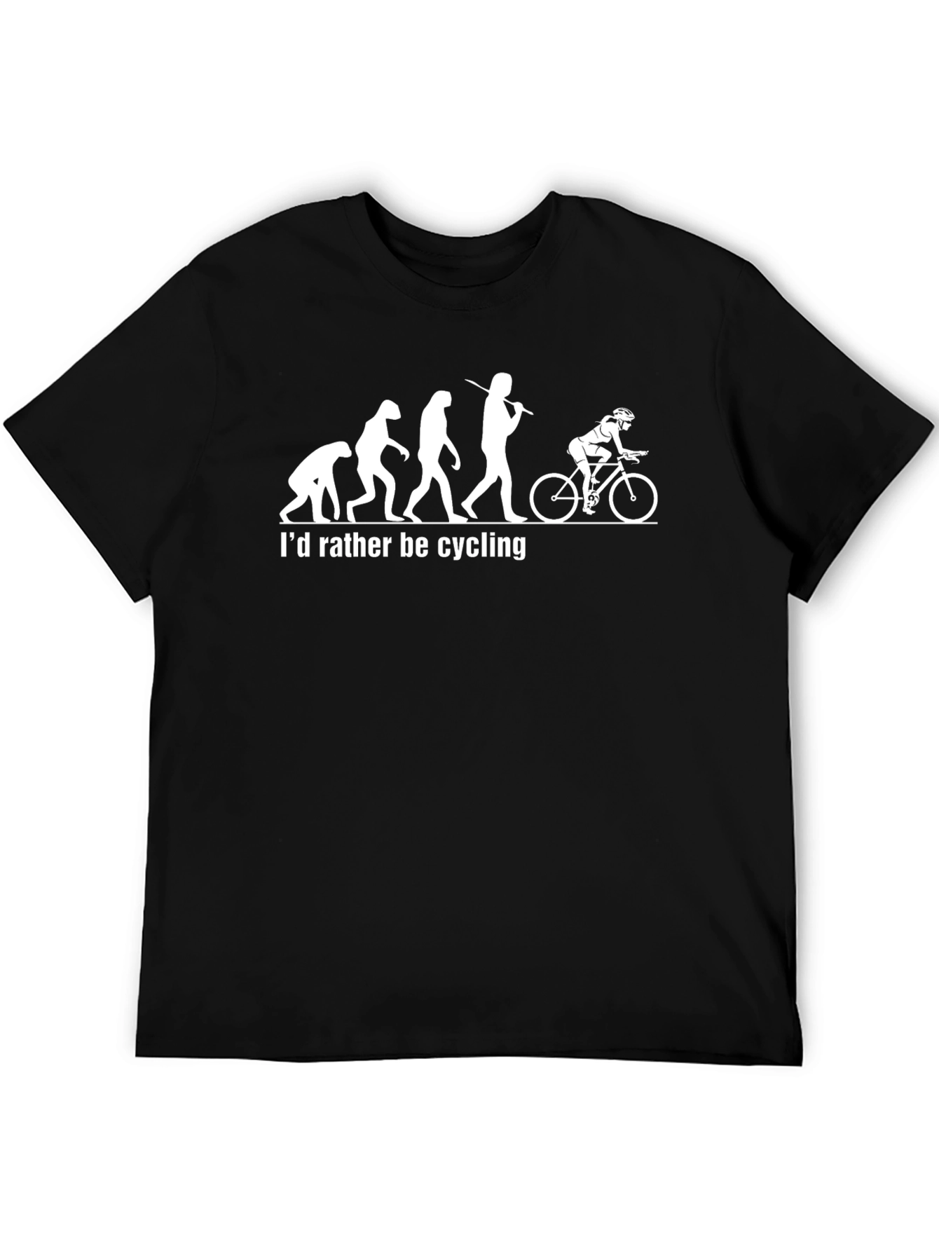 Evolution of Cyclist Graphic T-Shirt