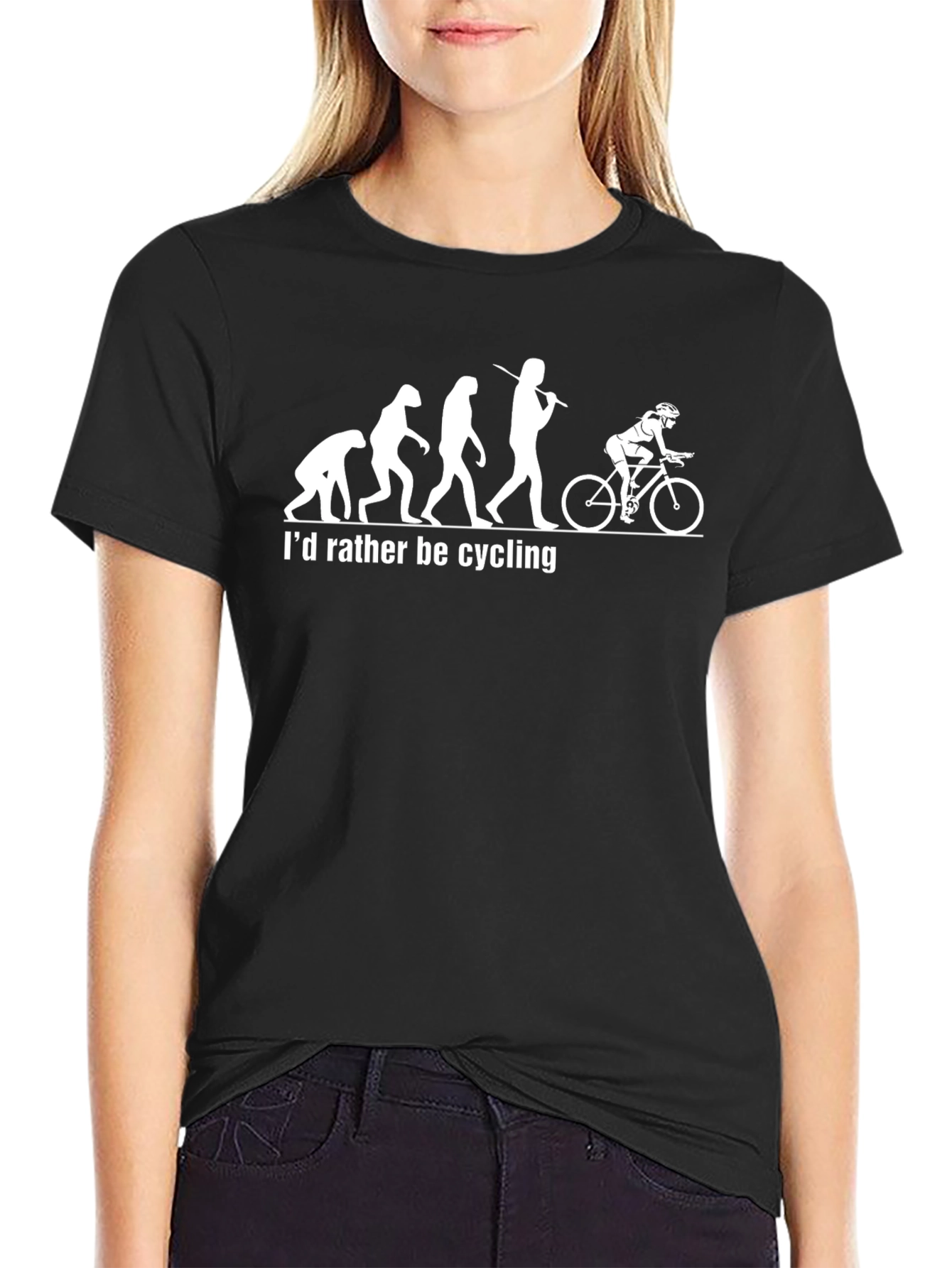 Evolution of Cyclist Graphic T-Shirt
