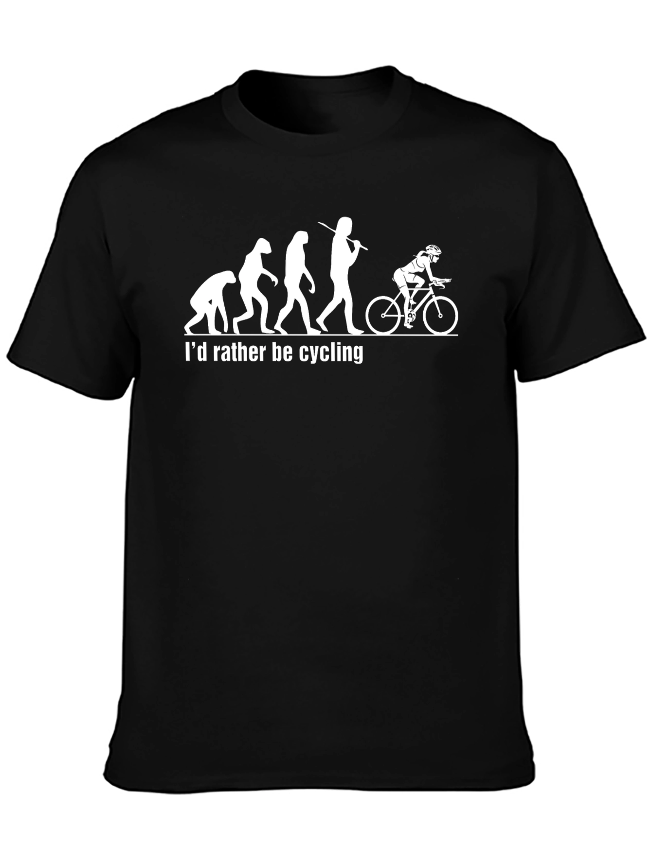 Evolution of Cyclist Graphic T-Shirt