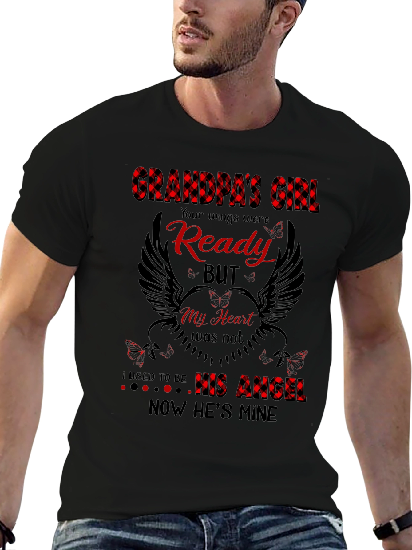 Grandpas Girl Memorial Graphic T-Shirt