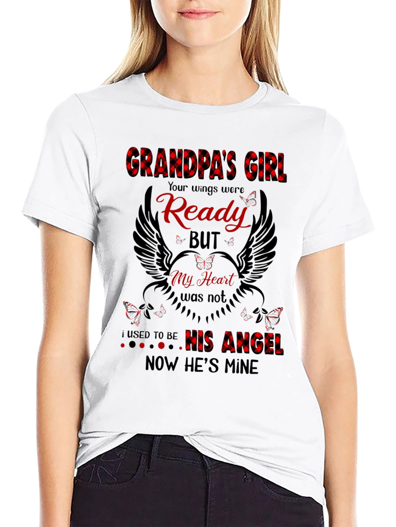 Grandpas Girl Memorial Graphic T-Shirt