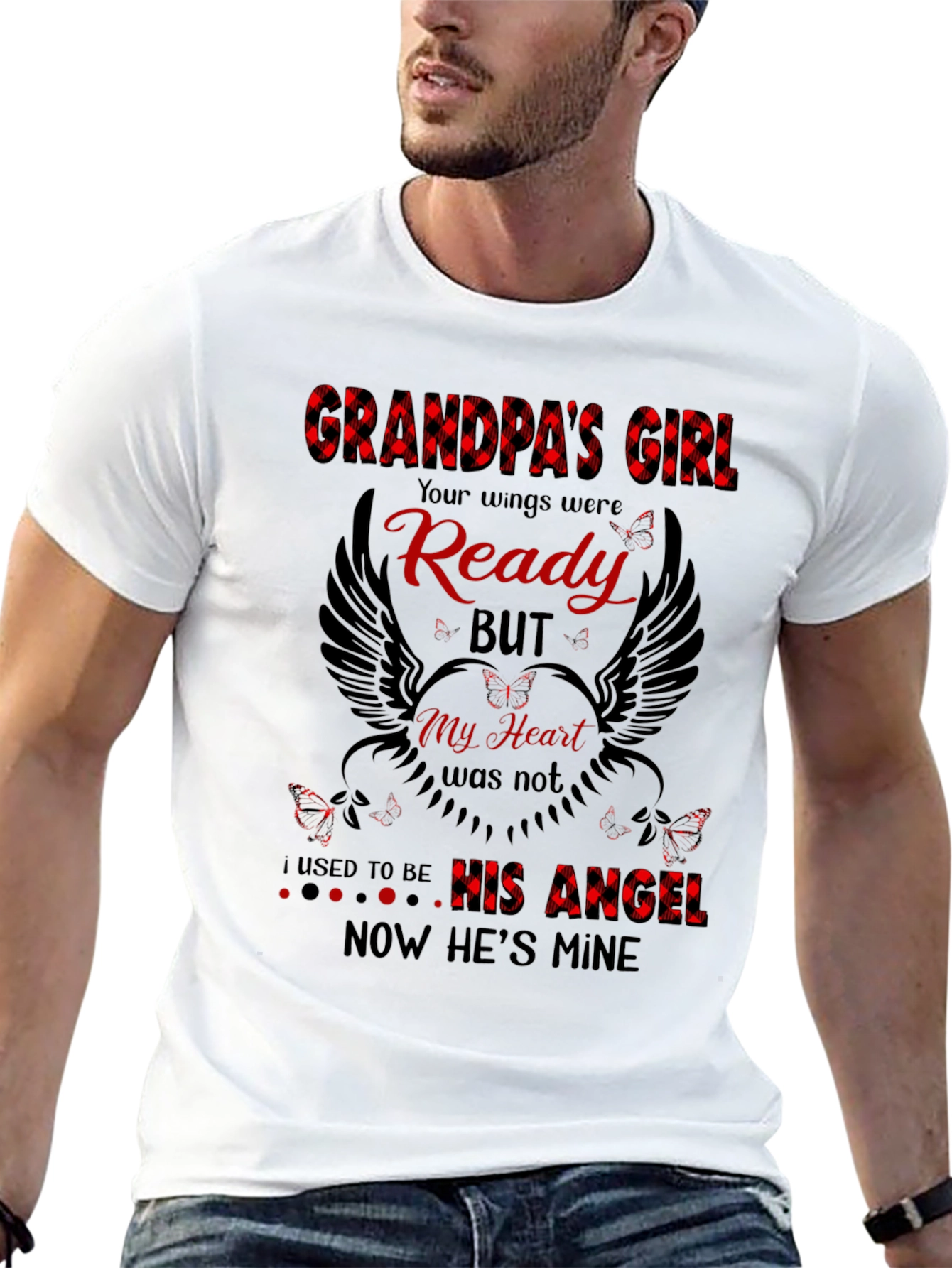 Grandpas Girl Memorial Graphic T-Shirt