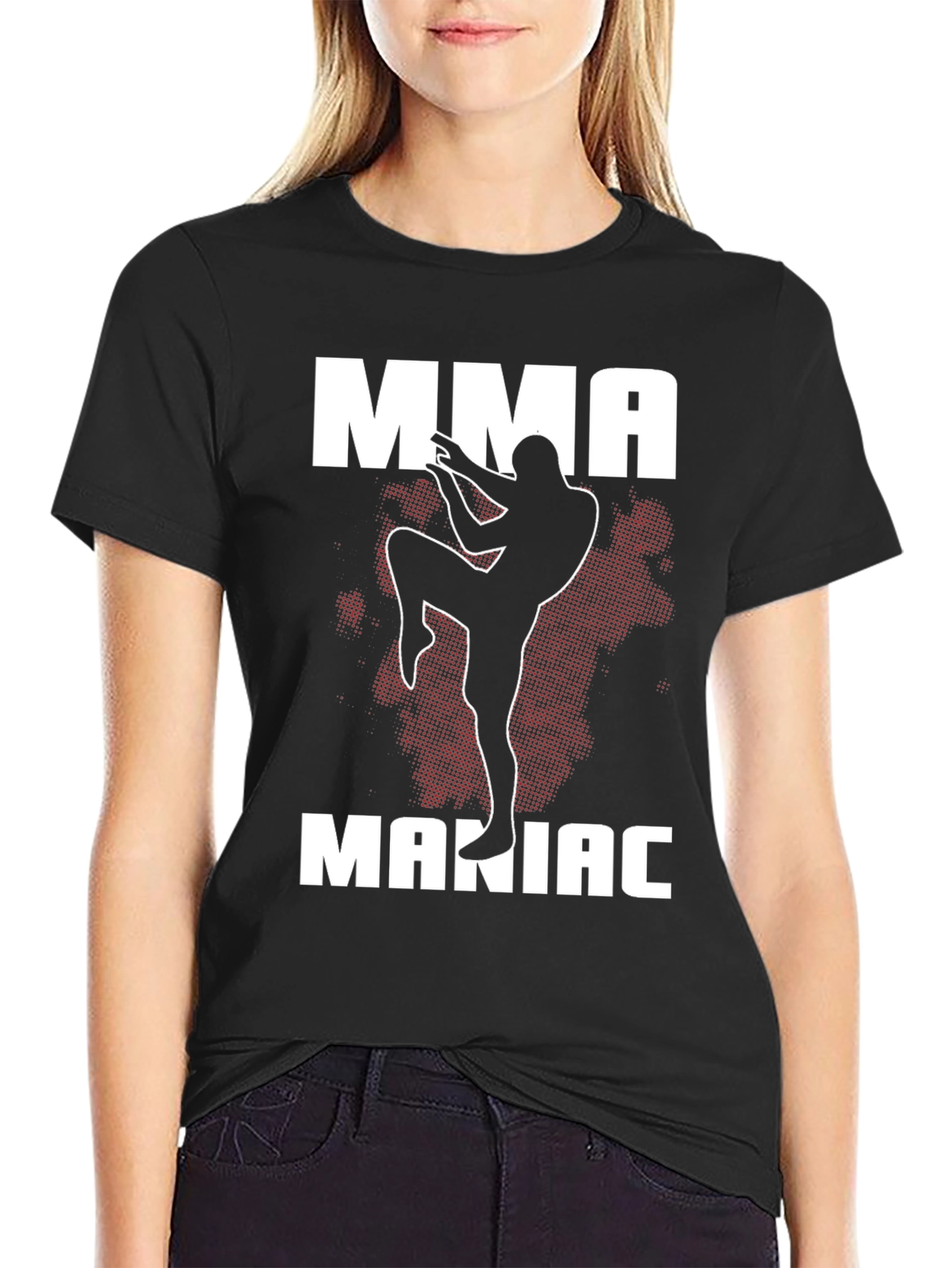 MMA Maniac Black T-Shirt Martial Arts Graphic Tee