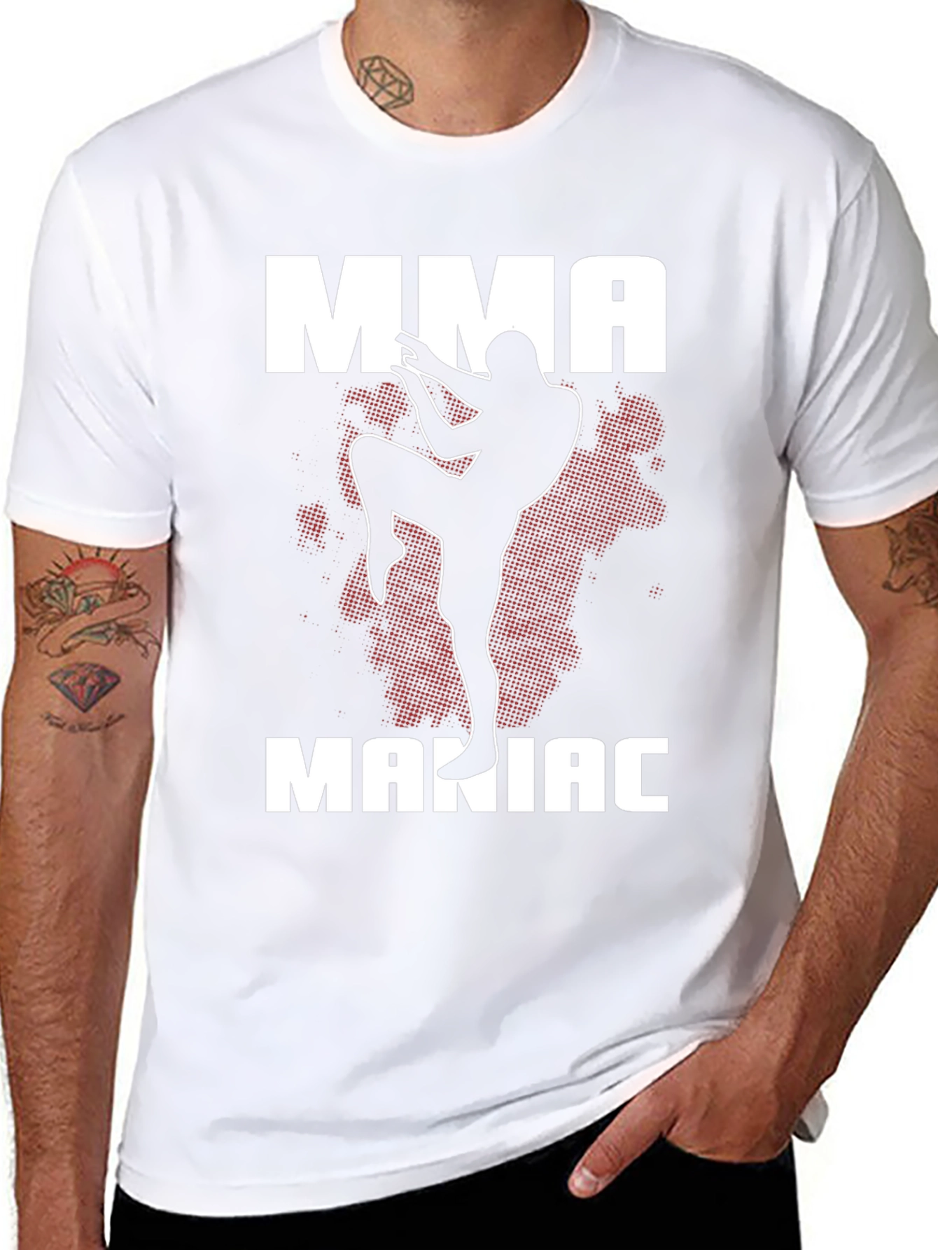 MMA Maniac Black T-Shirt Martial Arts Graphic Tee