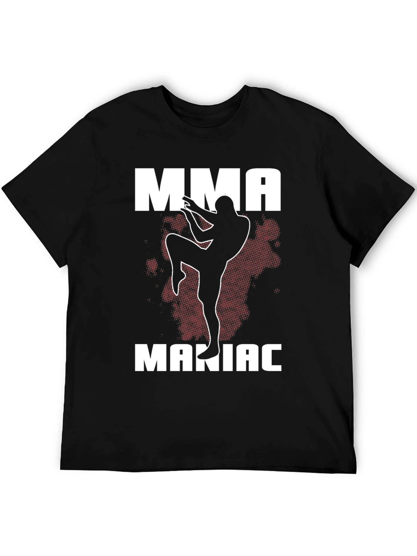 MMA Maniac Black T-Shirt Martial Arts Graphic Tee