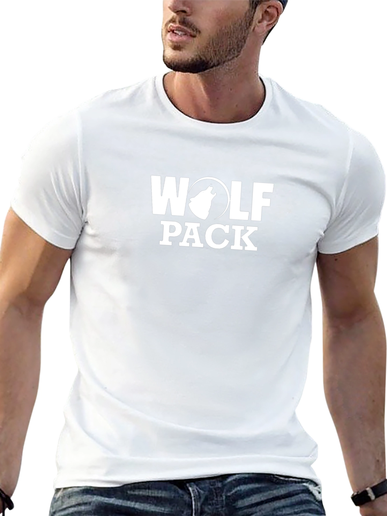 Wolf Pack Graphic T-Shirt - Cool Design