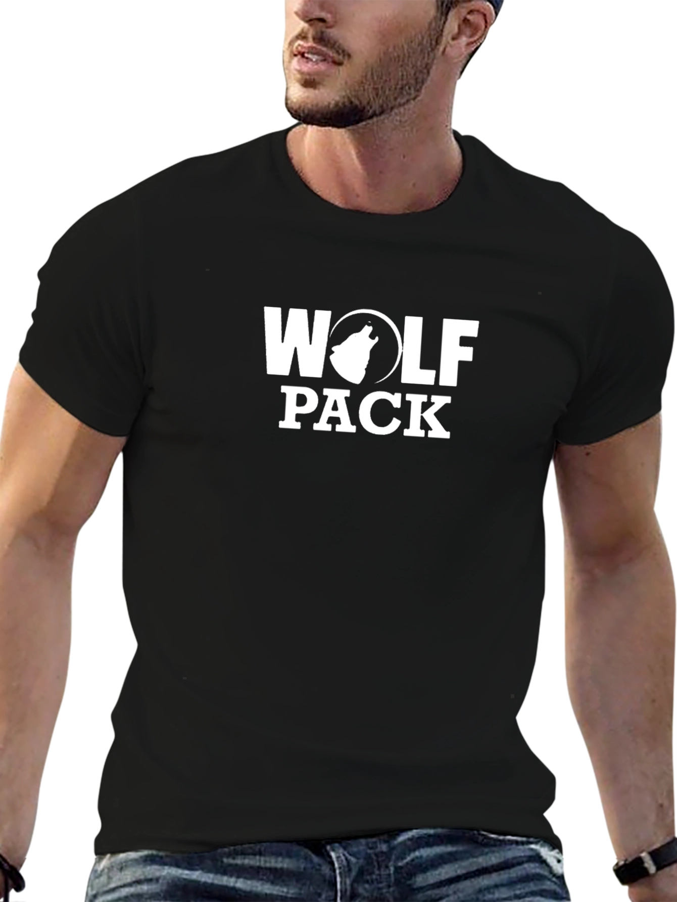 Wolf Pack Graphic T-Shirt - Cool Design